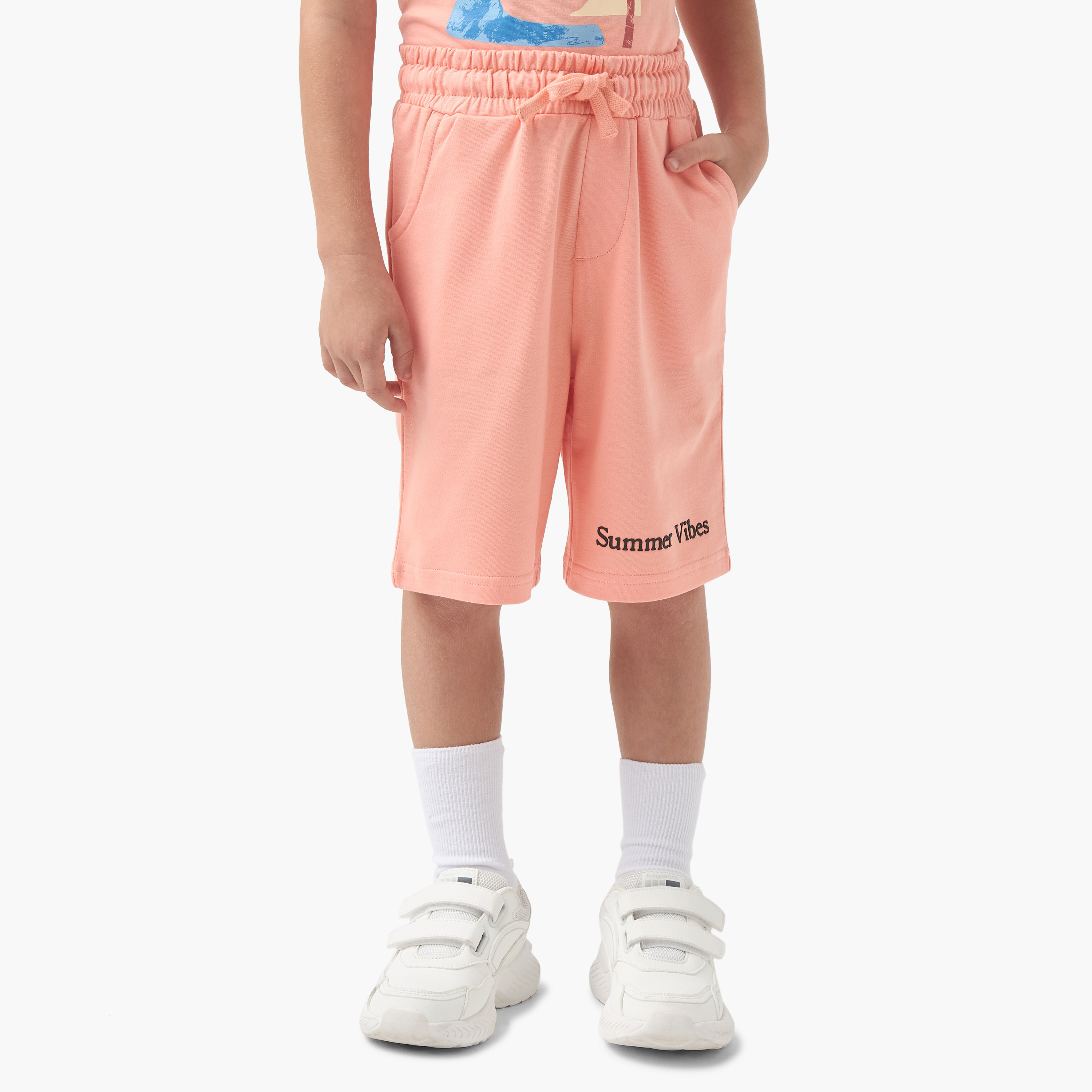 Juniors Printed Shorts with Drawstring Closure and Pockets-boys-clothing-bottoms-shorts-image-1