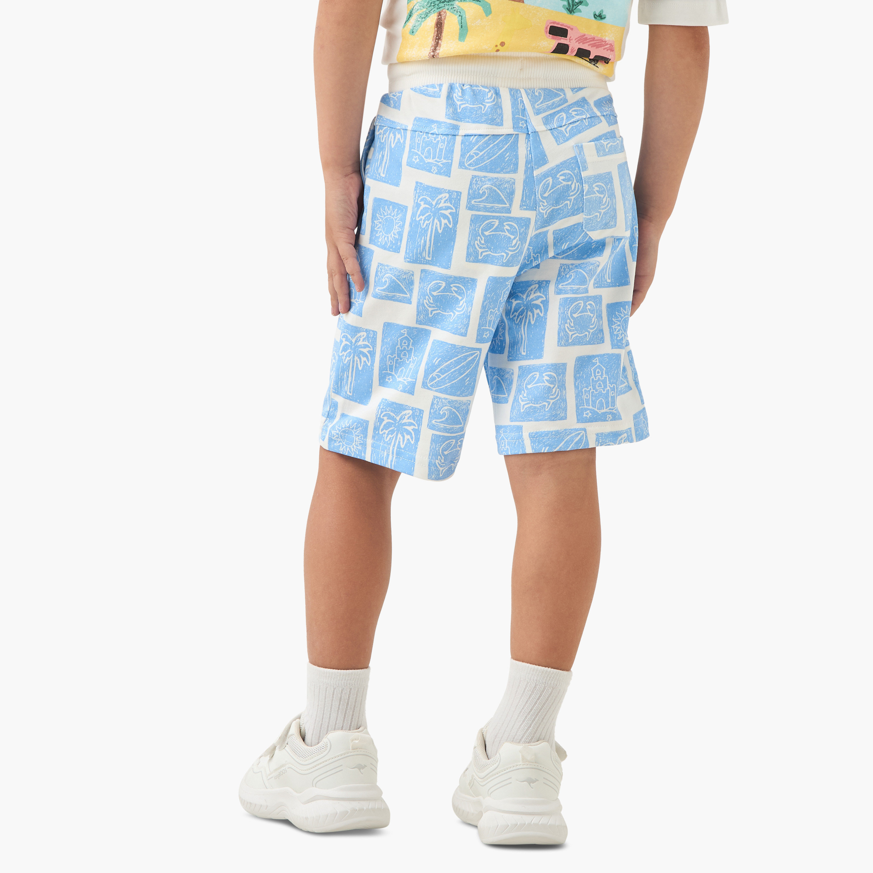 Juniors Printed Shorts with Drawstring Closure-boys-clothing-bottoms-shorts-image-3