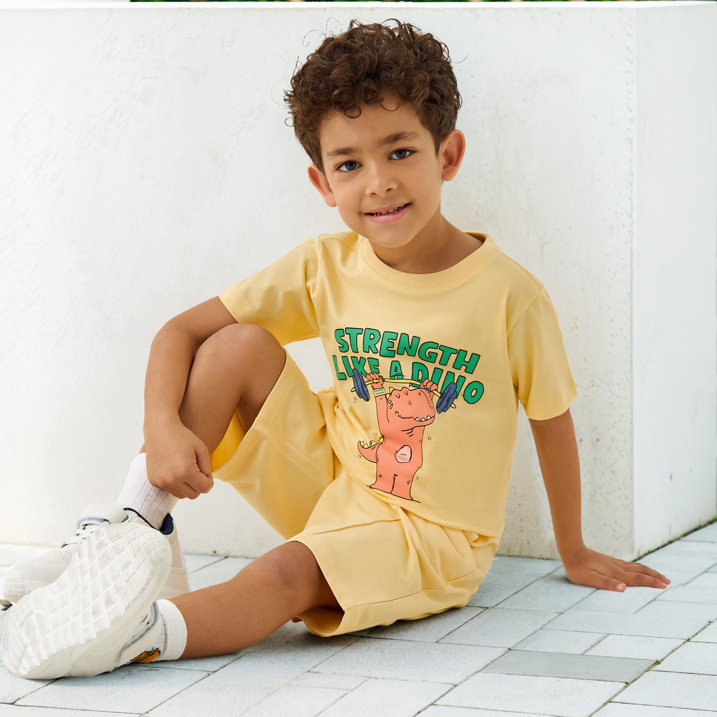 Juniors Solid Shorts with Drawstring Closure and Pockets-boys-clothing-bottoms-shorts-image-2