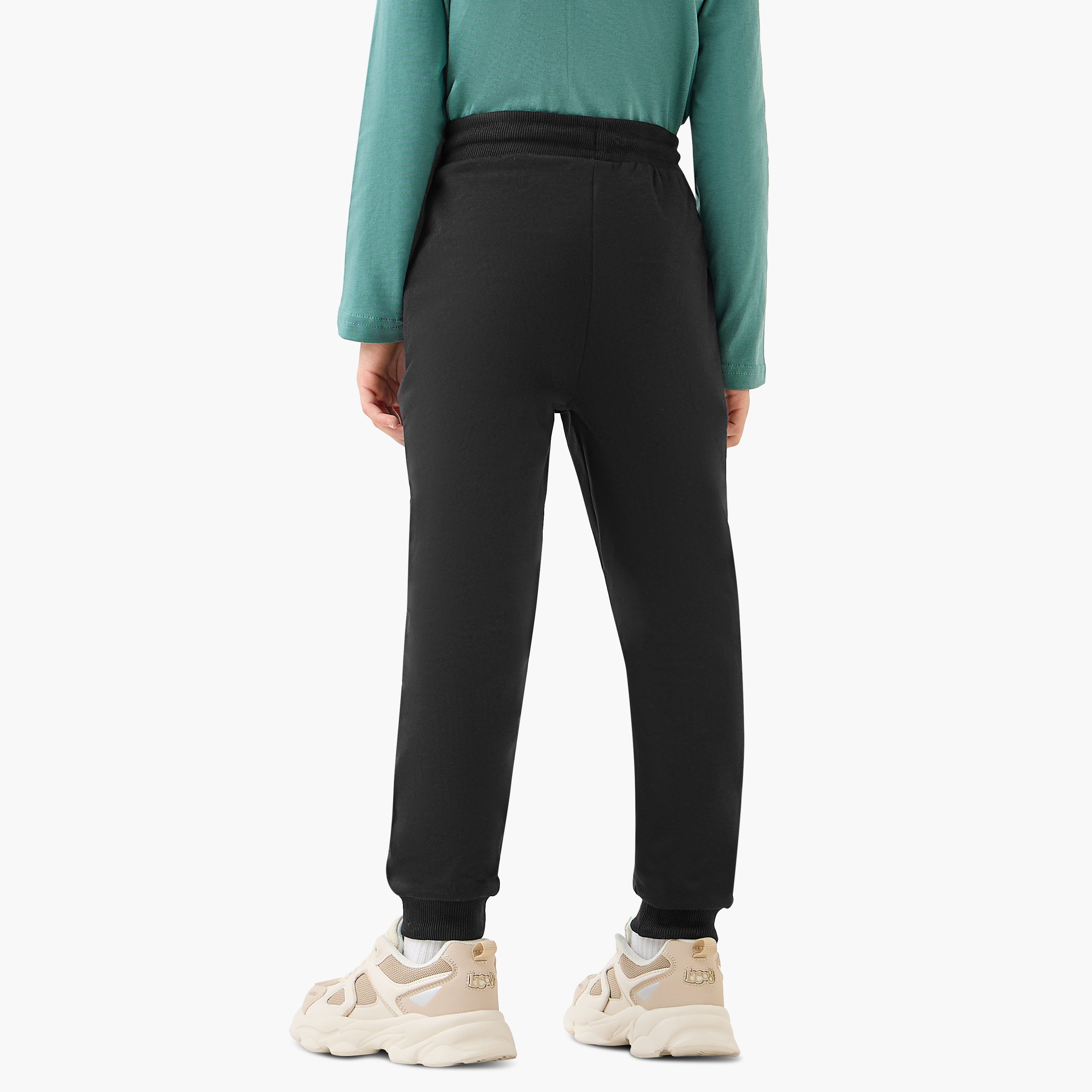 Juniors Panelled Joggers with Drawstring Closure-boys-clothing-bottoms-joggersandtrackpants-image-4