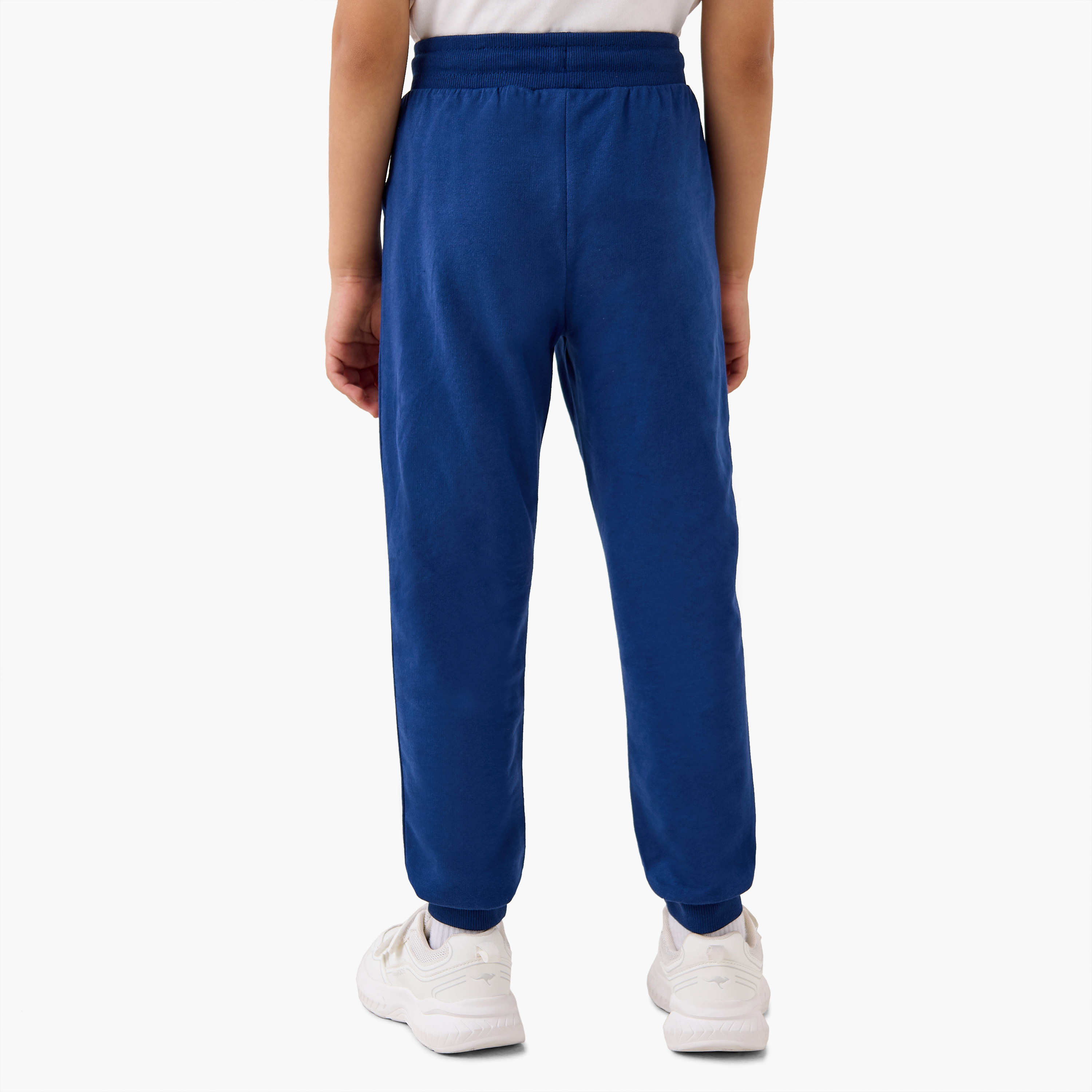 Juniors Panelled Joggers with Drawstring Closure-boys-clothing-bottoms-joggersandtrackpants-image-3