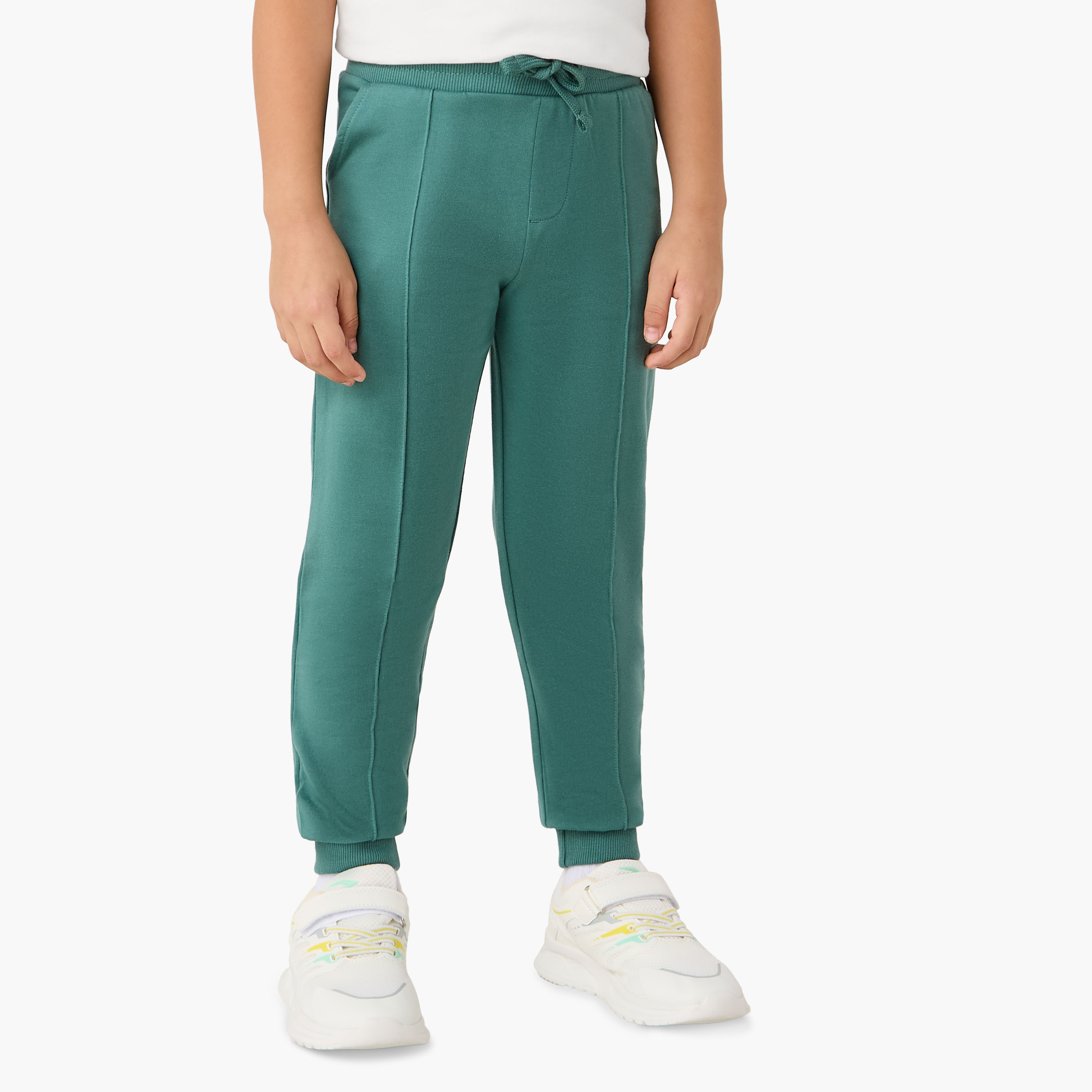 Juniors Panelled Joggers with Drawstring Closure-boys-clothing-bottoms-joggersandtrackpants-image-1