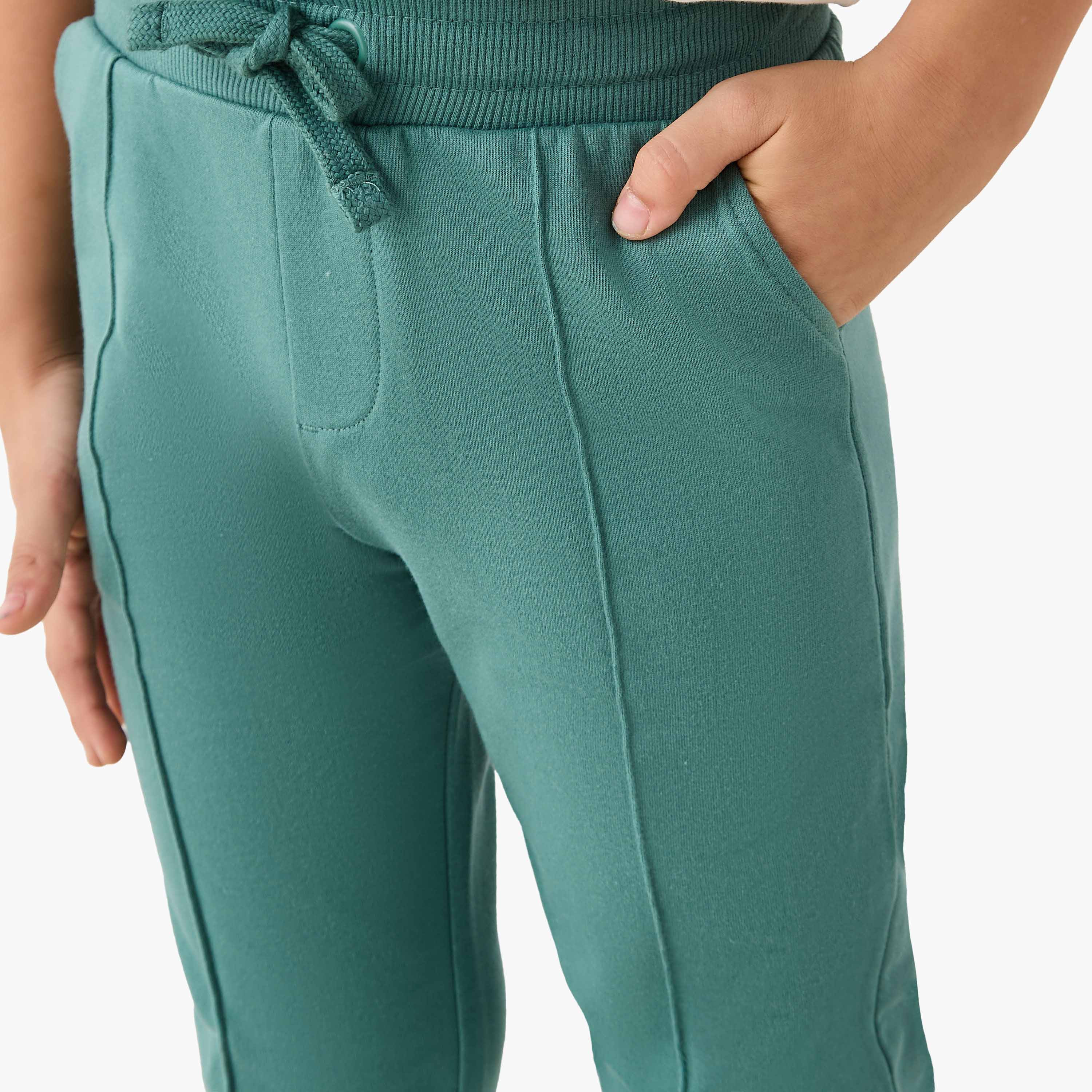 Juniors Panelled Joggers with Drawstring Closure-boys-clothing-bottoms-joggersandtrackpants-image-4