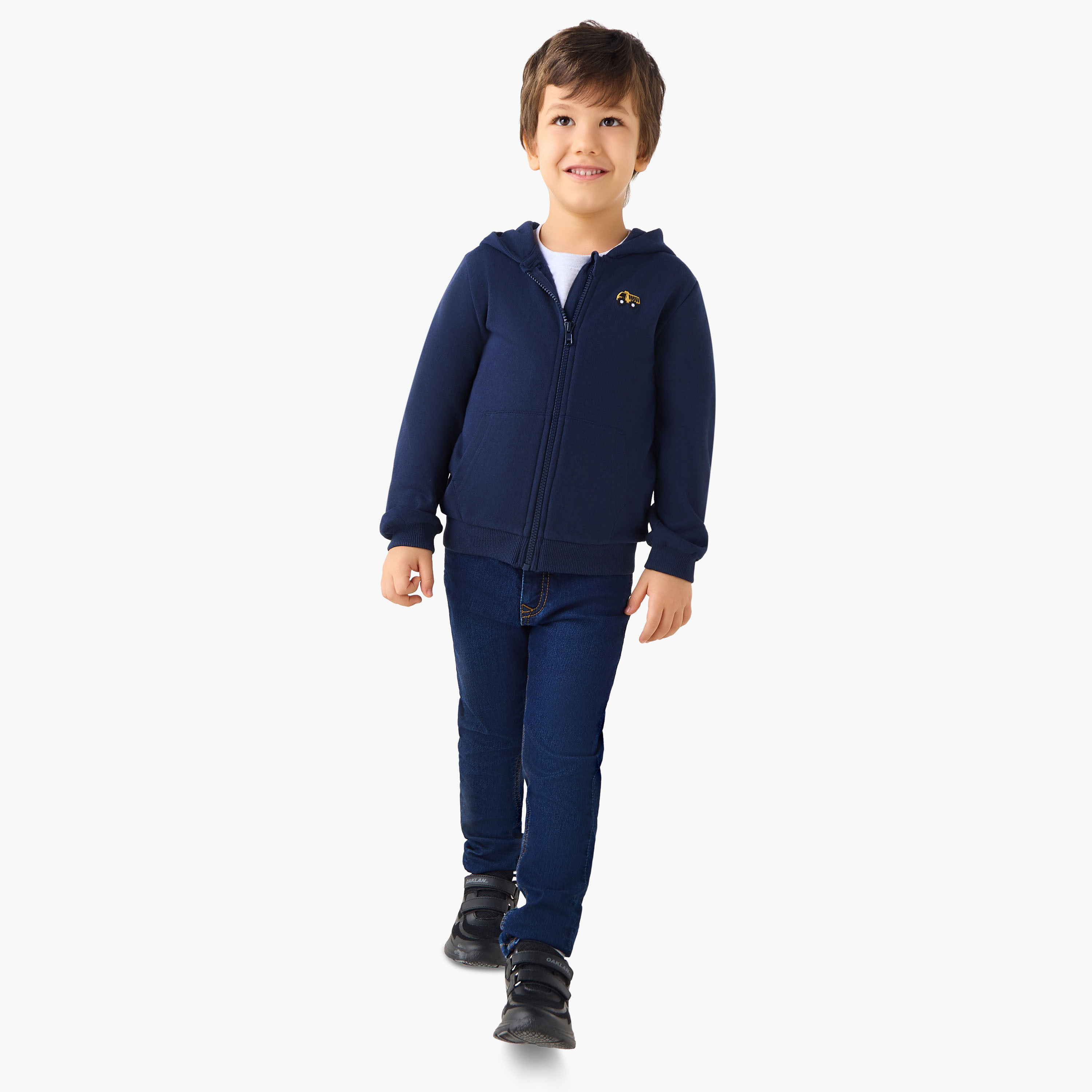 Juniors Truck Embroidered Pullover with Hood and Long Sleeves-baby-boys-clothing-jacketsandblazers-image-2
