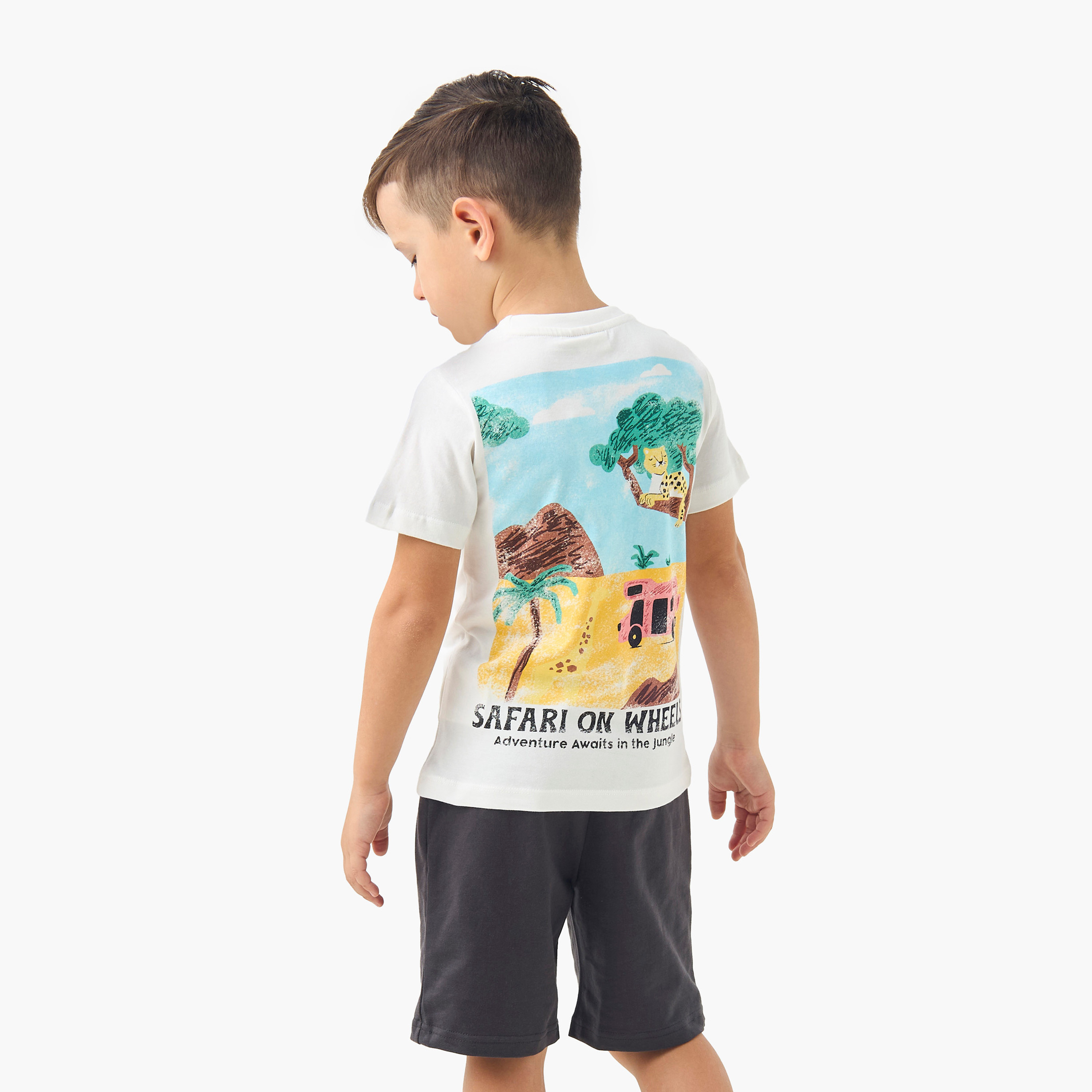 Juniors 3-Piece Printed T-shirt and Shorts Set-baby-boys-clothing-setsandcoords-image-3