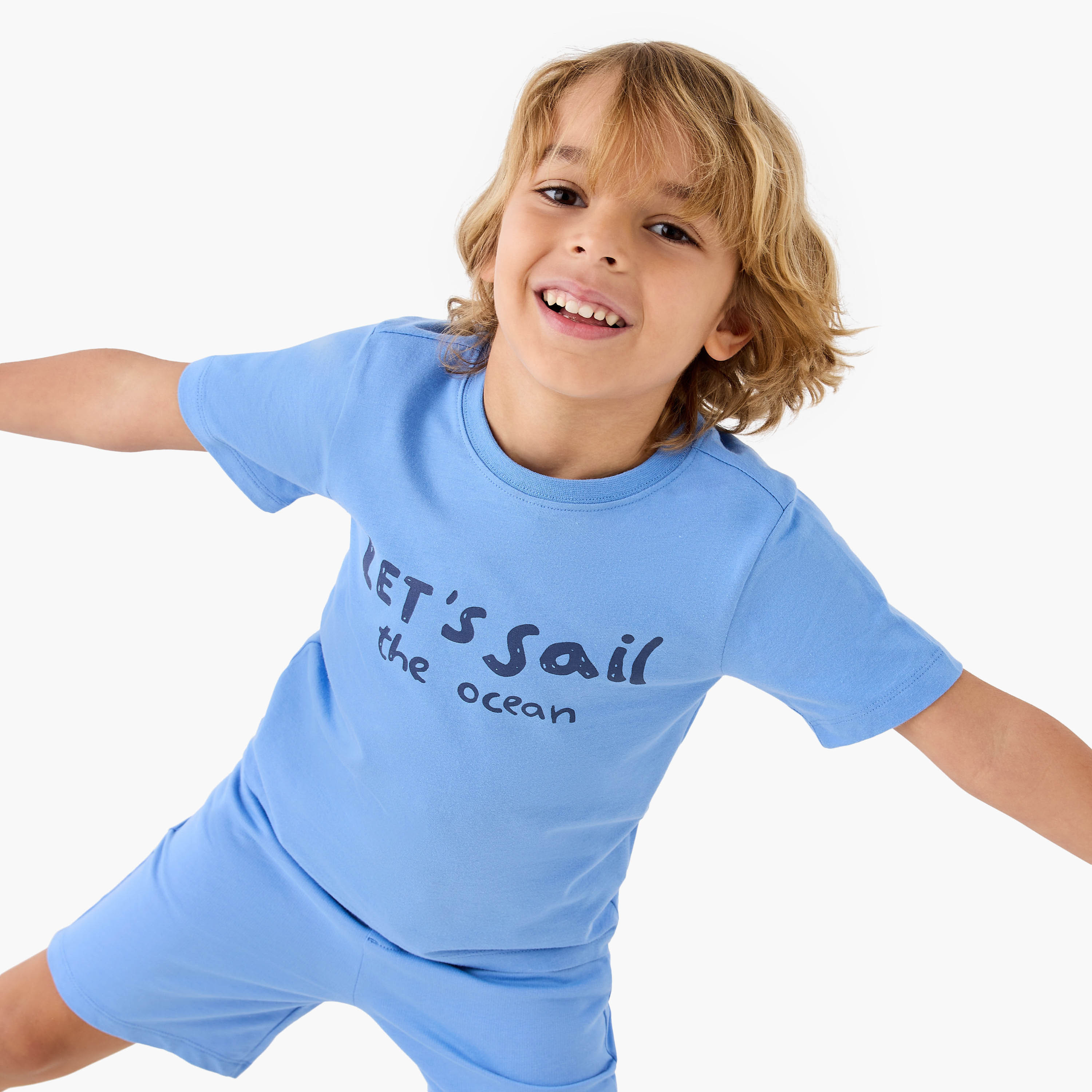 طقم شورت وتيشيرت 3 قطع متنوعة من جونيورز-boys-clothing-setsandcoords-image-3