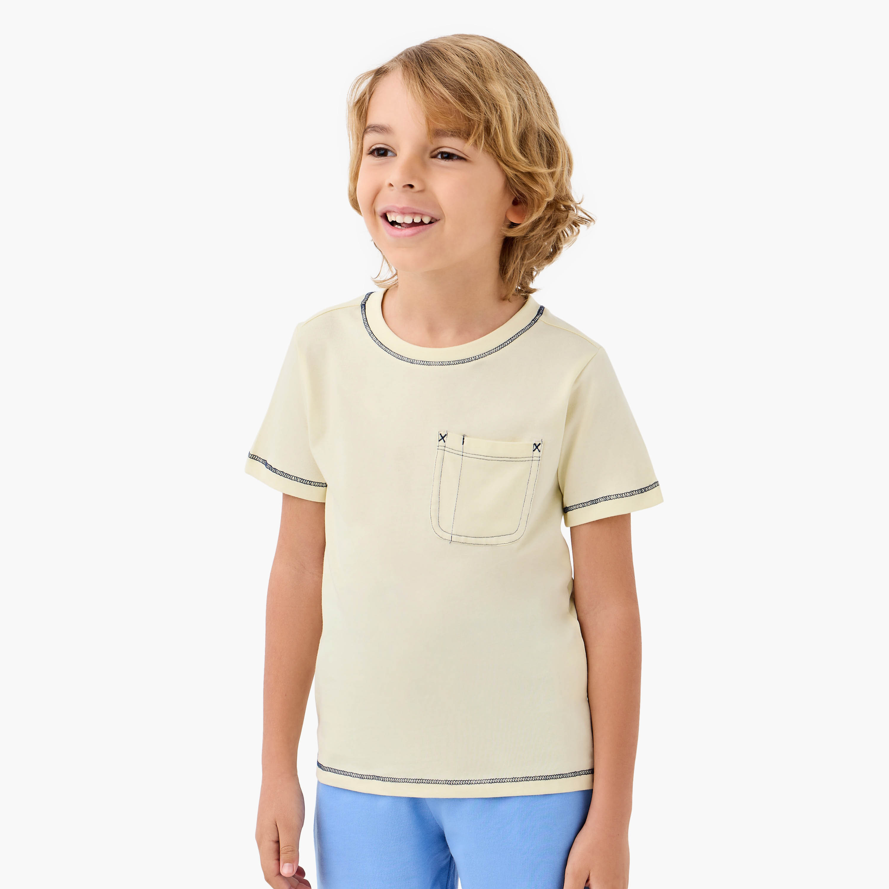 طقم شورت وتيشيرت 3 قطع متنوعة من جونيورز-boys-clothing-setsandcoords-image-8