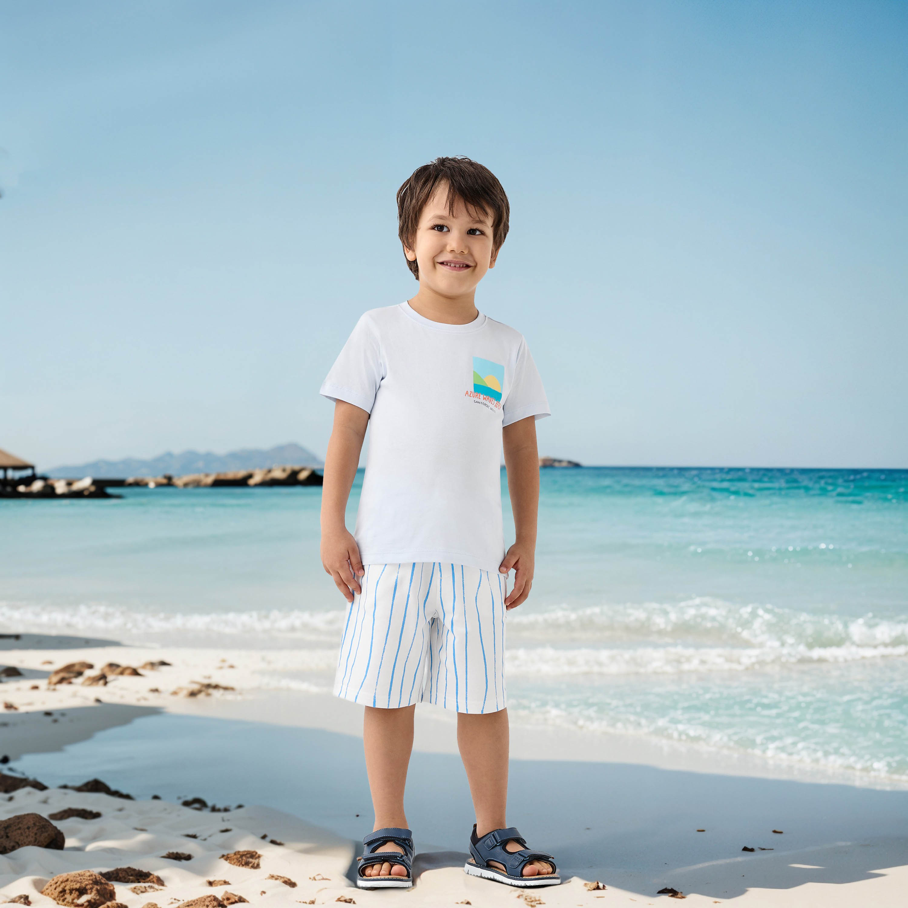Juniors 3-Piece Printed T-shirt and Shorts Set-baby-boys-clothing-setsandcoords-image-2