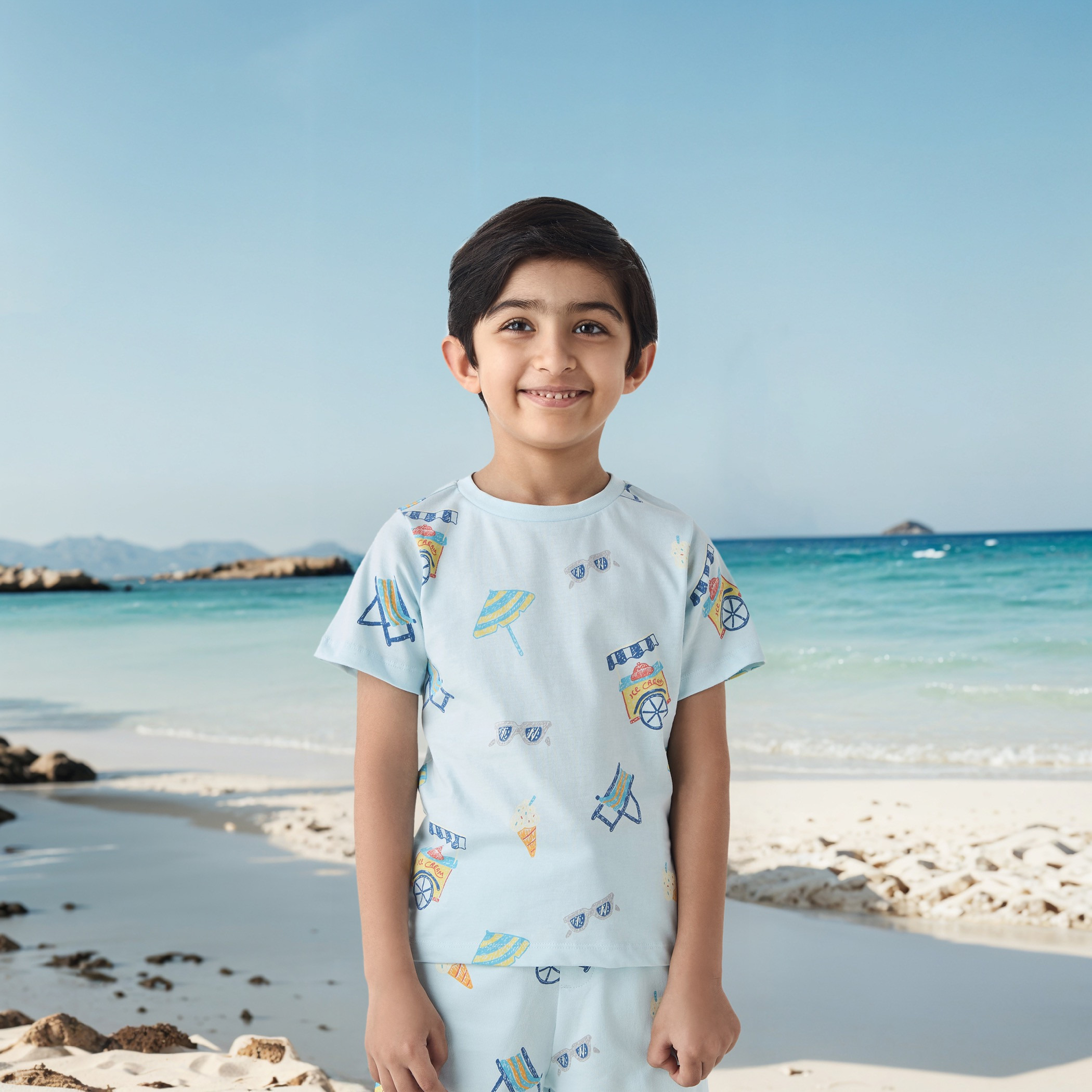 Juniors 3-Piece Printed T-shirt and Shorts Set-boys-clothing-setsandcoords-image-2