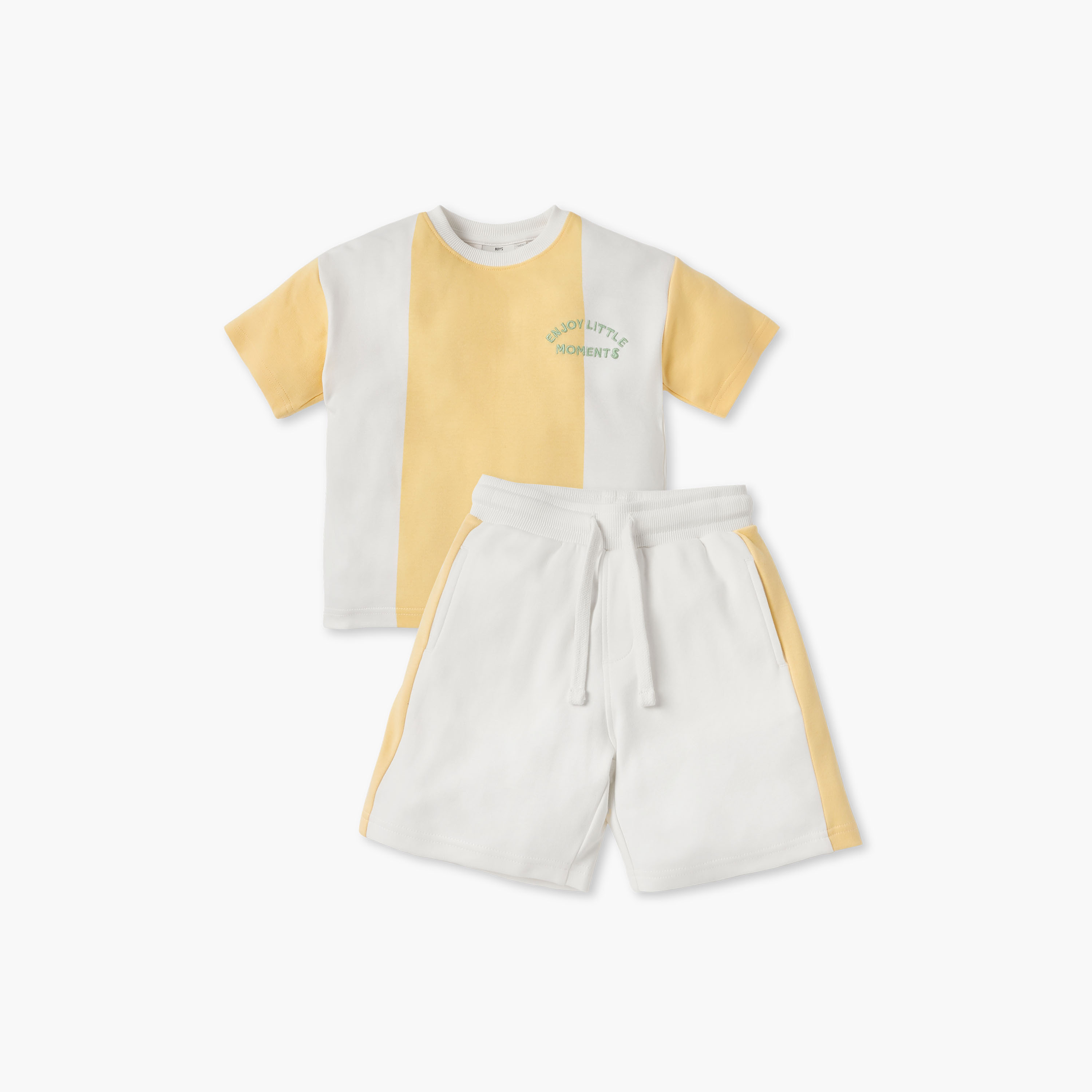 Juniors Striped T-shirt and Shorts Set-baby-boys-clothing-setsandcoords-image-1