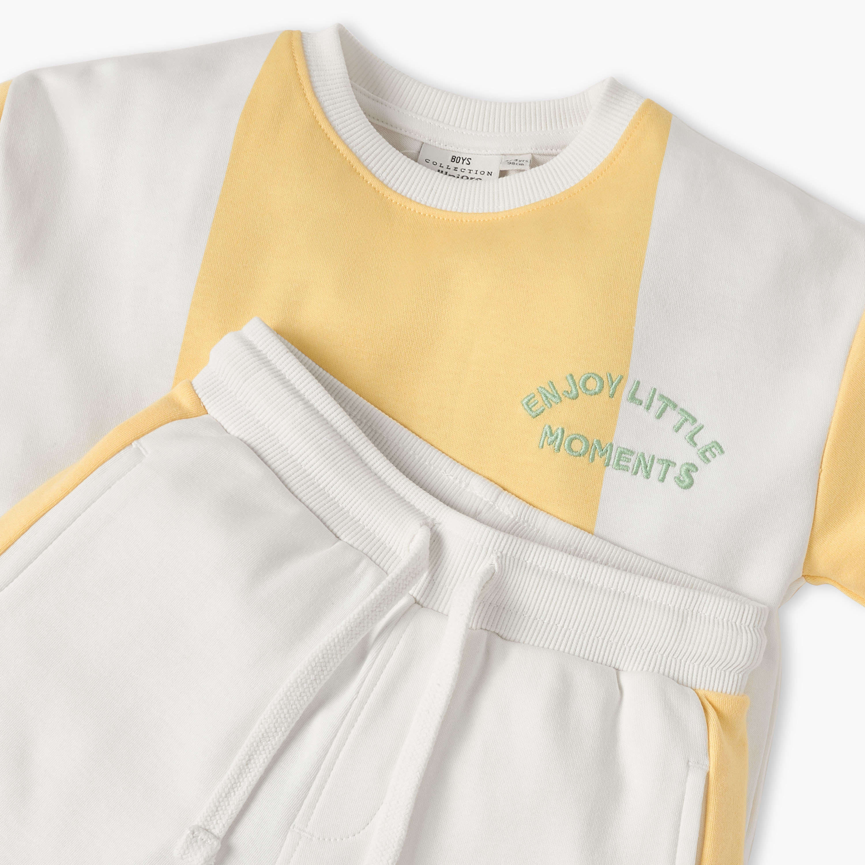 Juniors Striped T-shirt and Shorts Set-baby-boys-clothing-setsandcoords-image-4