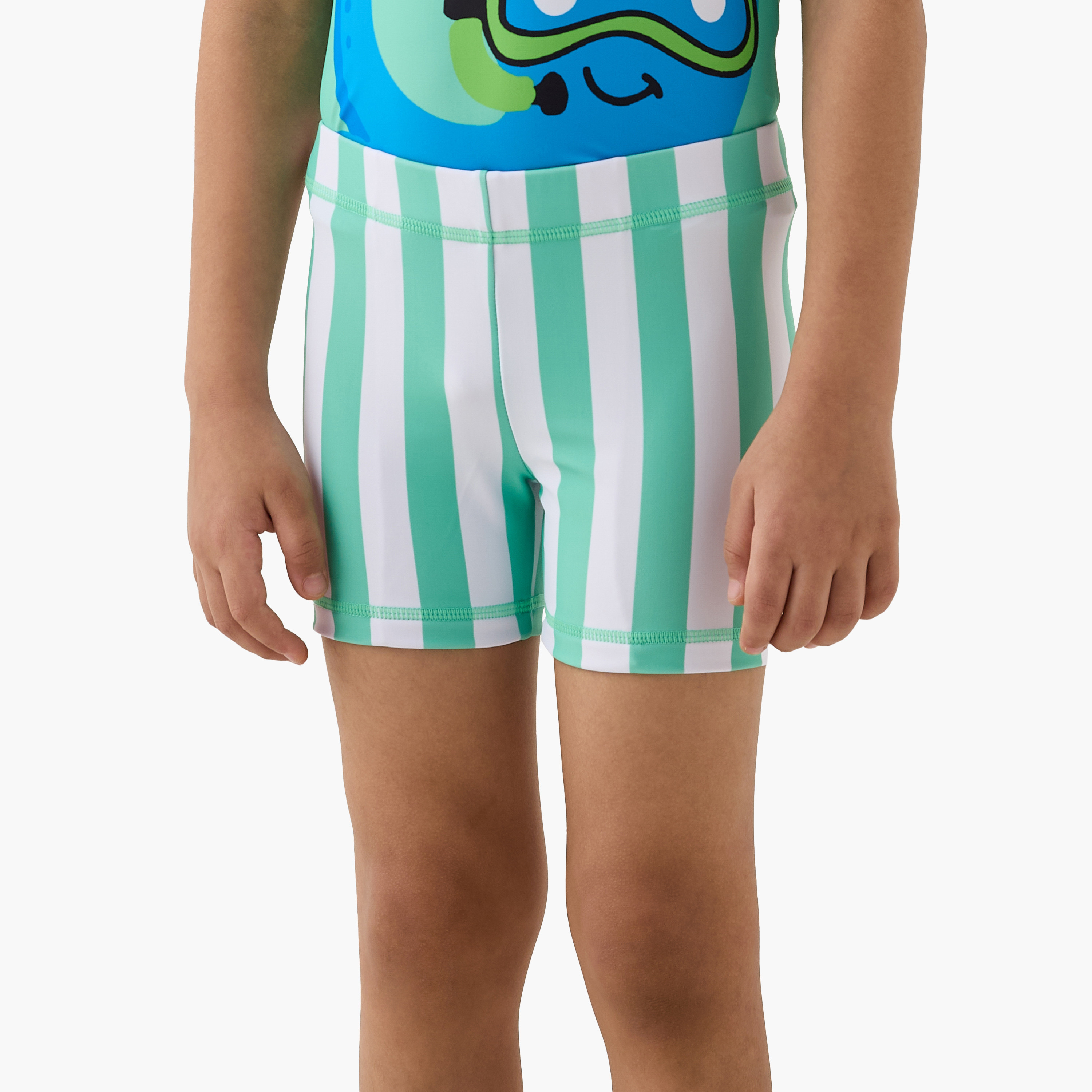 Juniors Graphic Print Swim T-shirt and Shorts Set-boys-clothing-swimwear-image-3