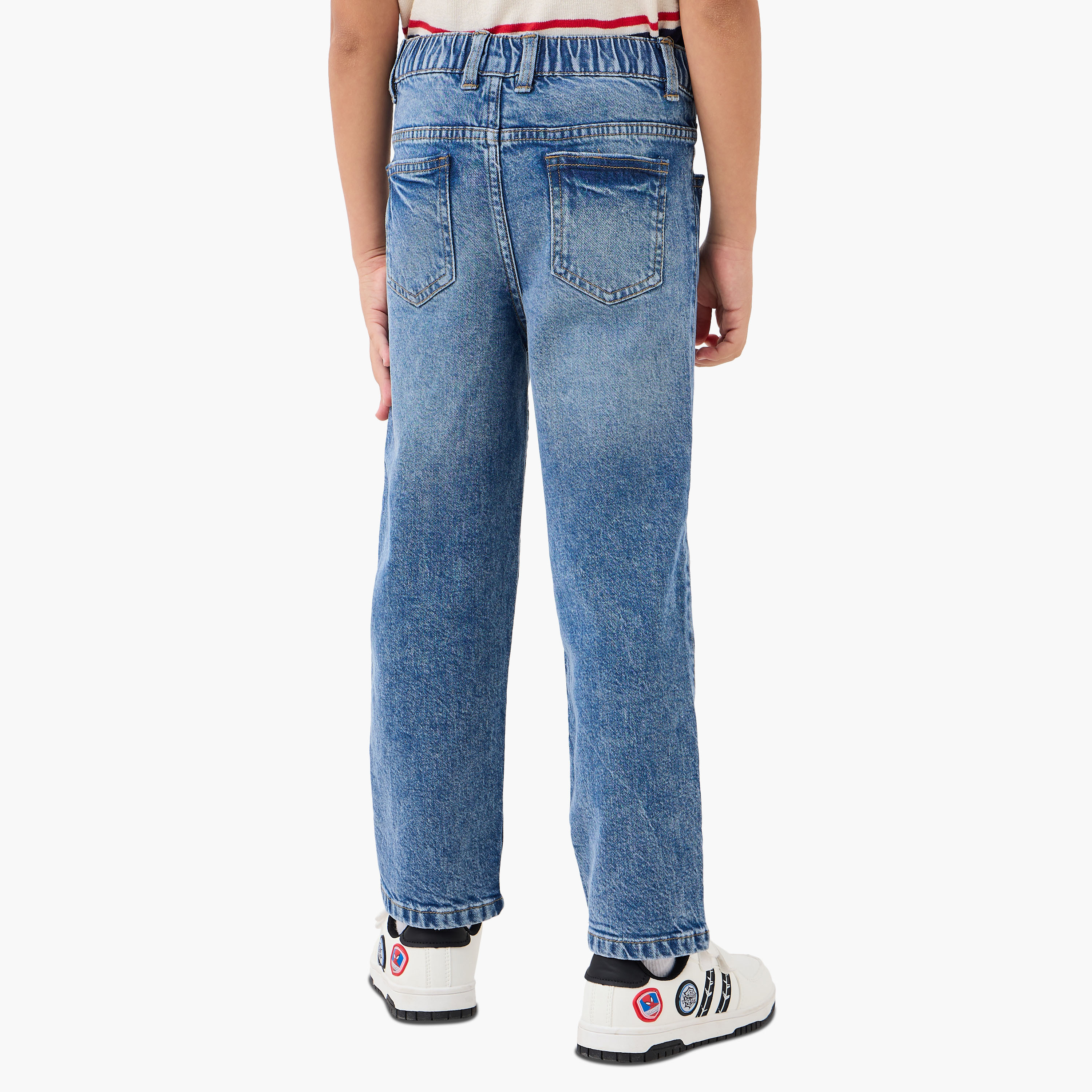 Juniors Solid Jeans with Pockets-baby-boys-clothing-bottoms-jeans-image-3