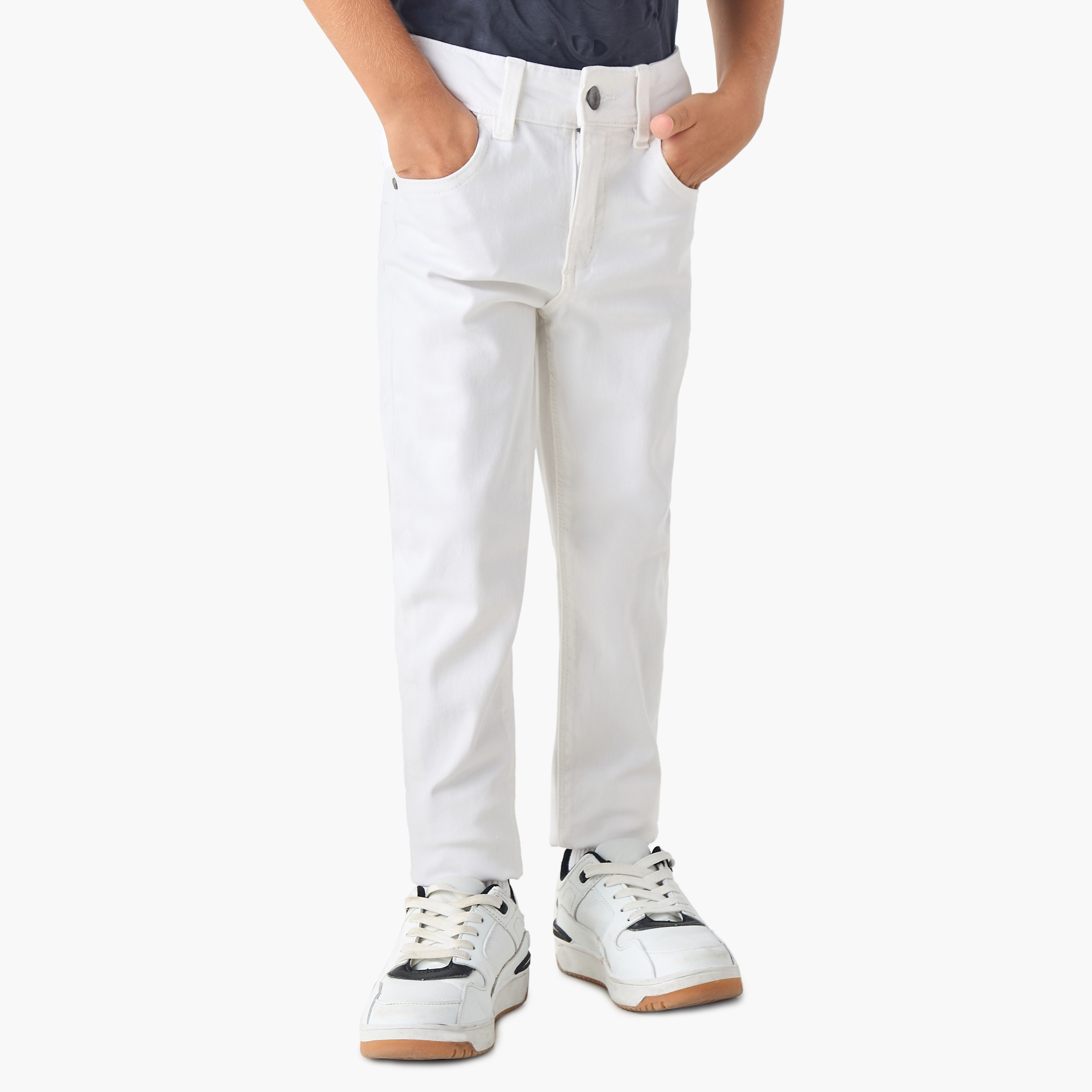 بنطلون جينز سادة بجيوب من جونيورز-baby-boys-clothing-bottoms-jeans-image-5