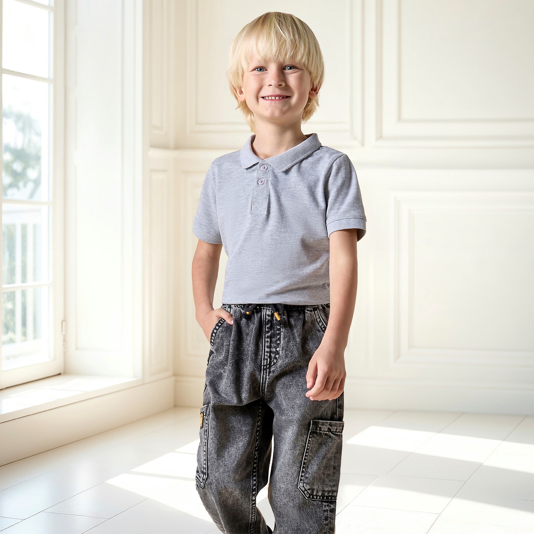 بنطلون جينز سهل الارتداء للأولاد من جونيورز-boys-clothing-bottoms-jeans-image-6