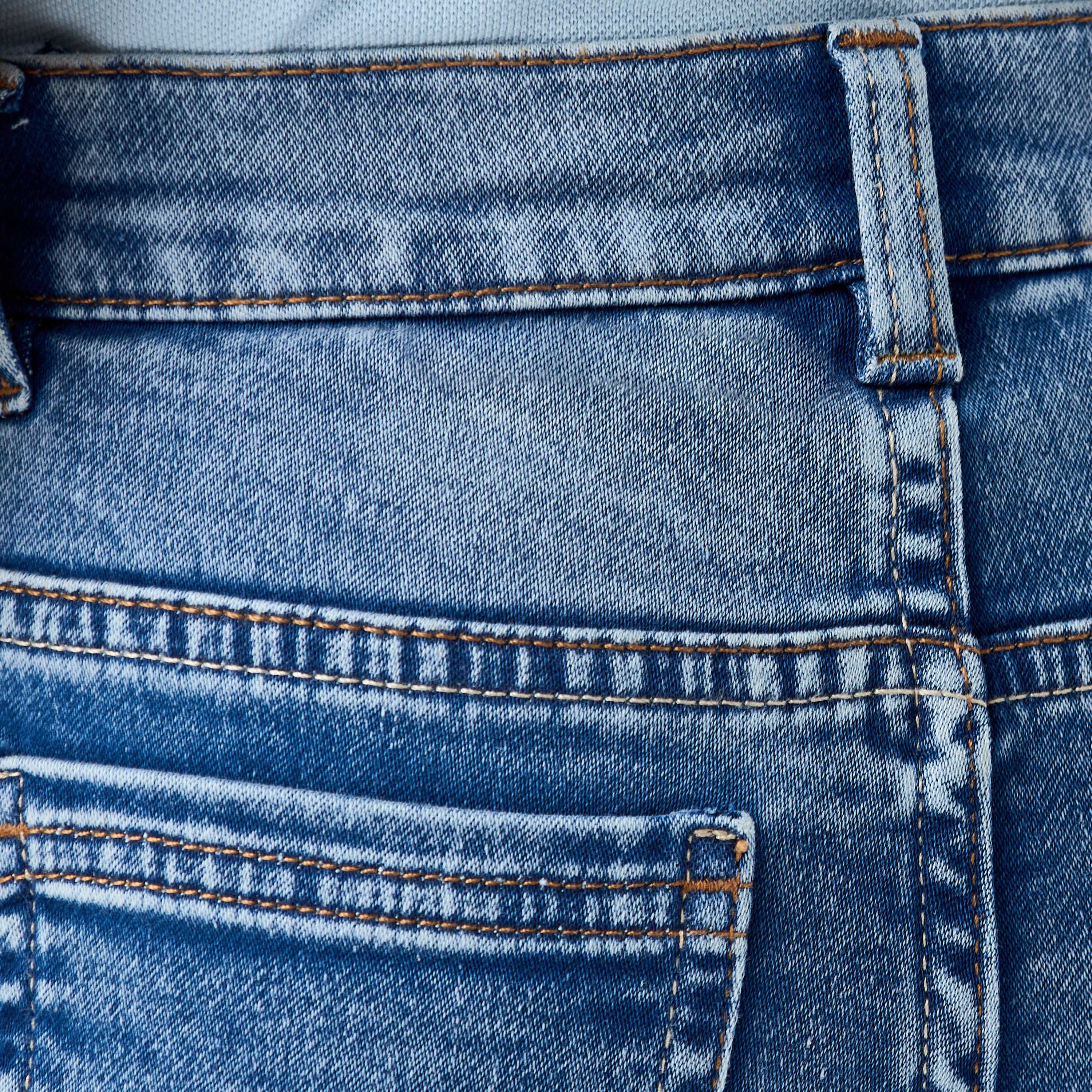 Juniors Solid Jeans with Pocket and Button Closure-boys-clothing-bottoms-trousers-image-5