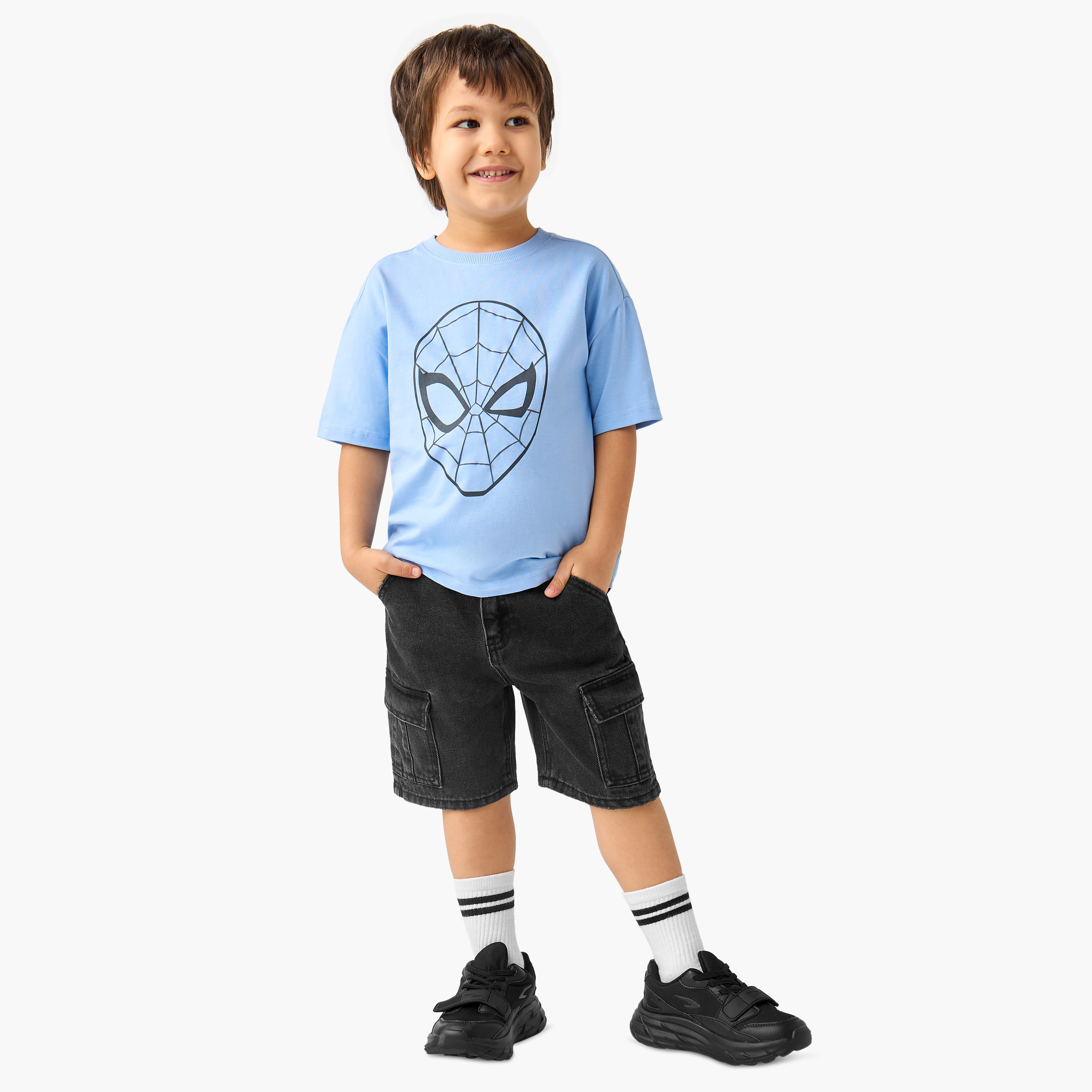 Juniors Boys Denim Shorts-baby-boys-clothing-bottoms-shorts-image-2