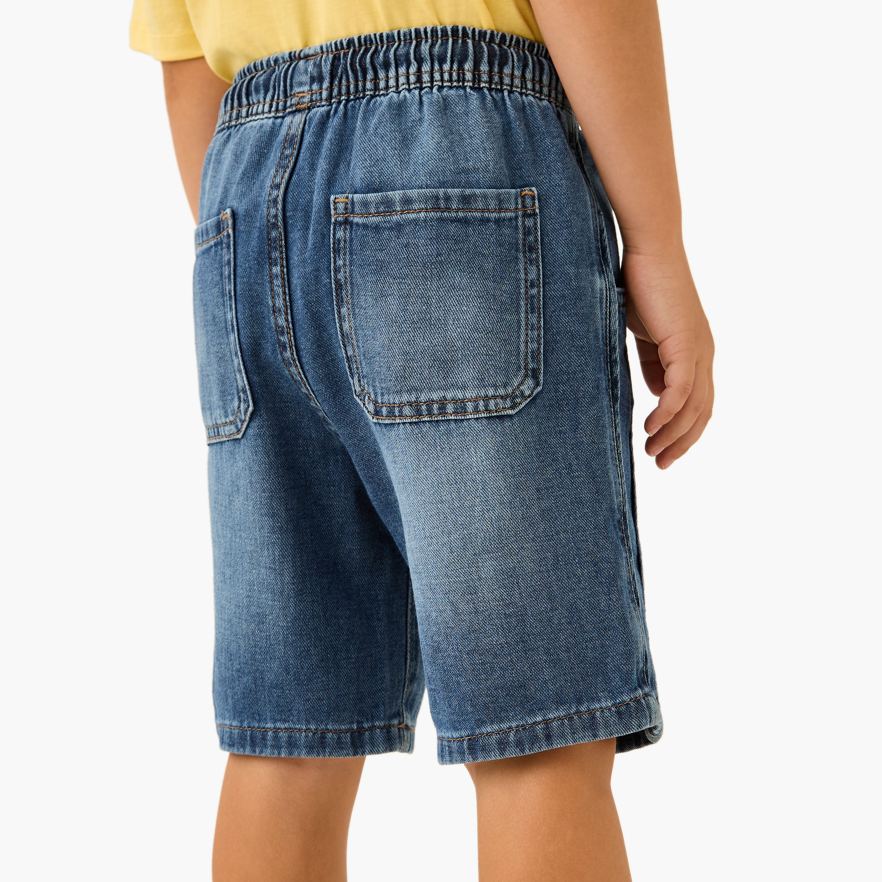 شورت دنيم برباط إغلاق وجيوب من جونيورز-baby-boys-clothing-bottoms-shorts-image-3