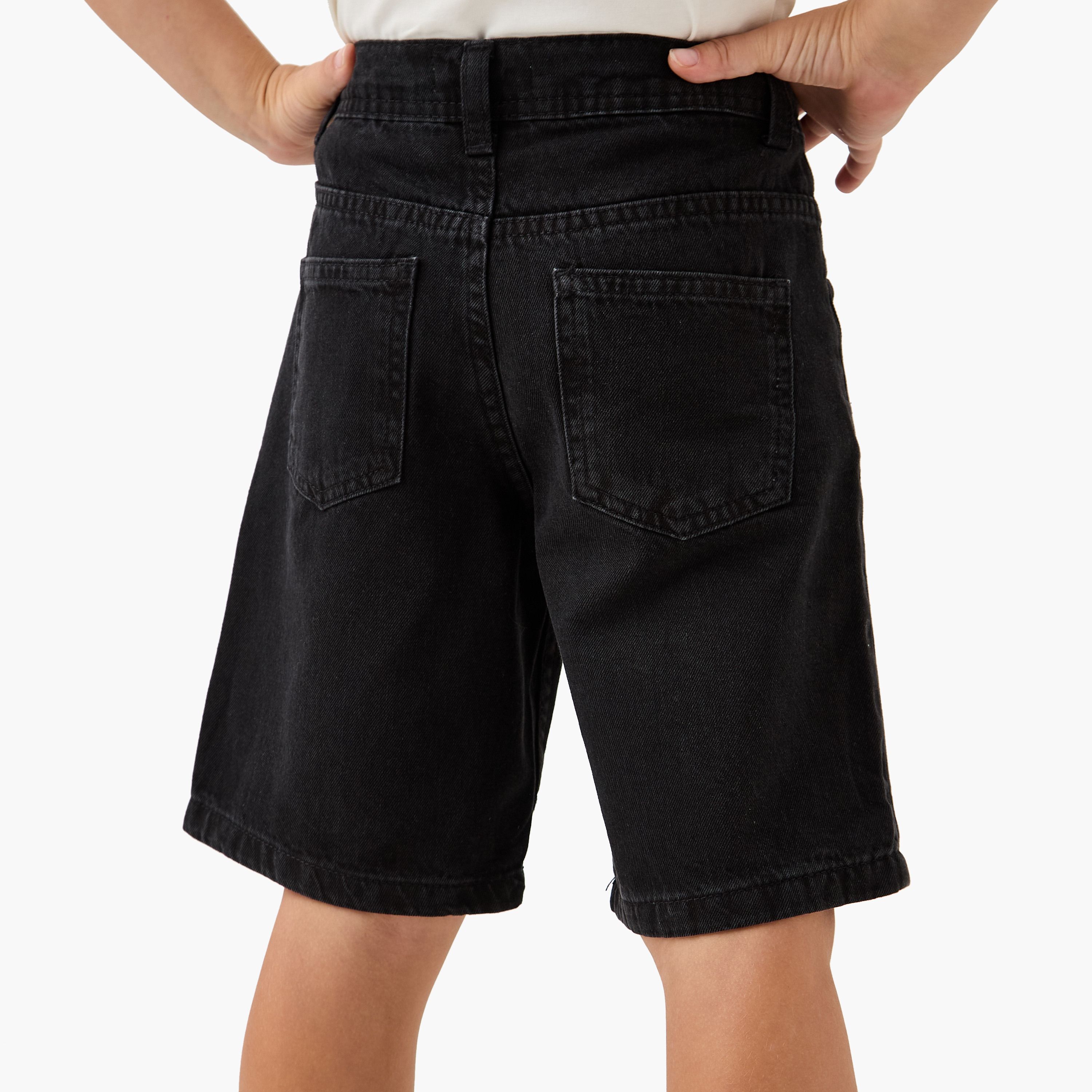 شورت دنيم بجيوب وأزرار إغلاق من جونيورز-baby-boys-clothing-bottoms-shorts-image-3
