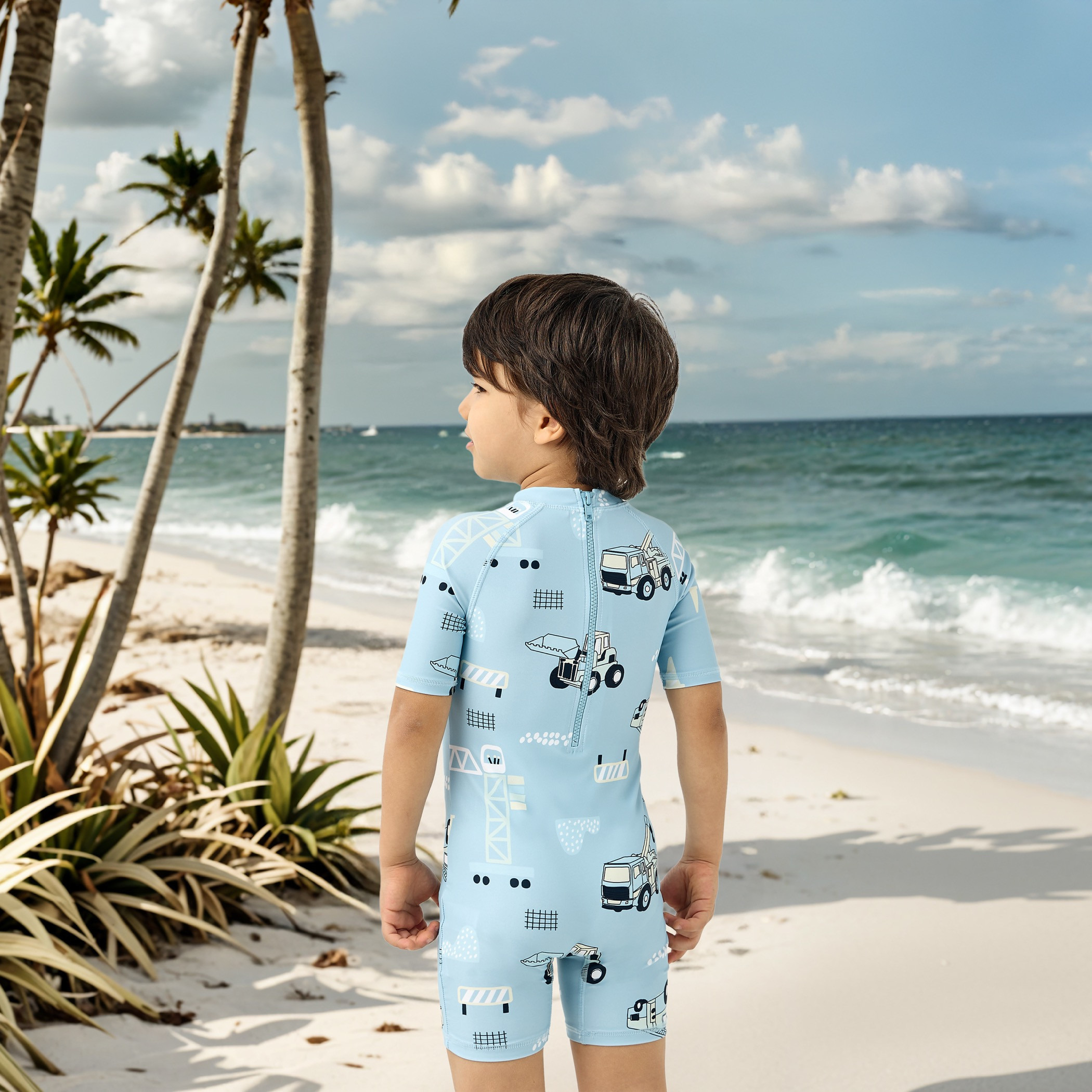 بدلة سباحة بسحاب إغلاق وطبعات من جونيورز-sports-gear-swimming-boy-image-3