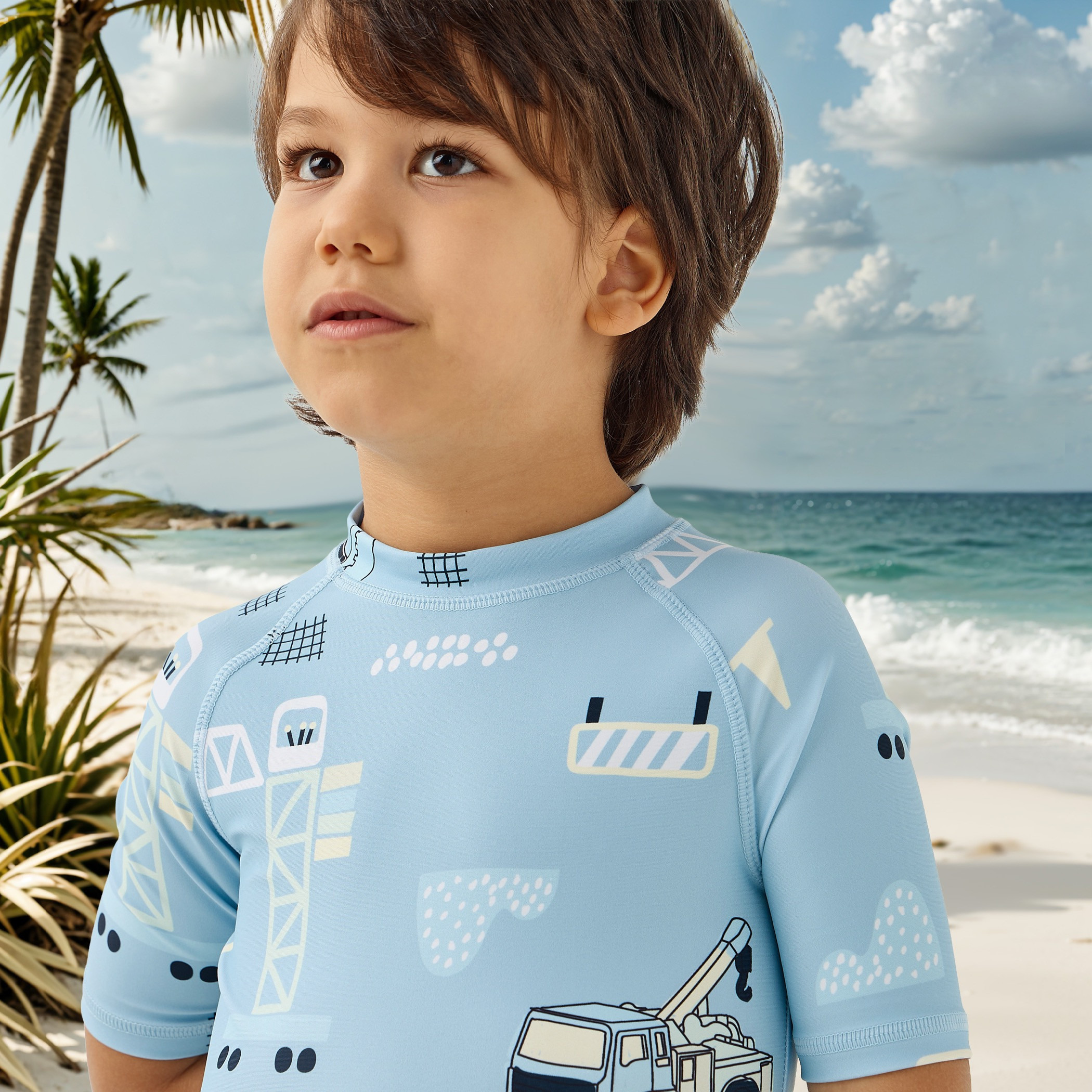 بدلة سباحة بسحاب إغلاق وطبعات من جونيورز-sports-gear-swimming-boy-image-4