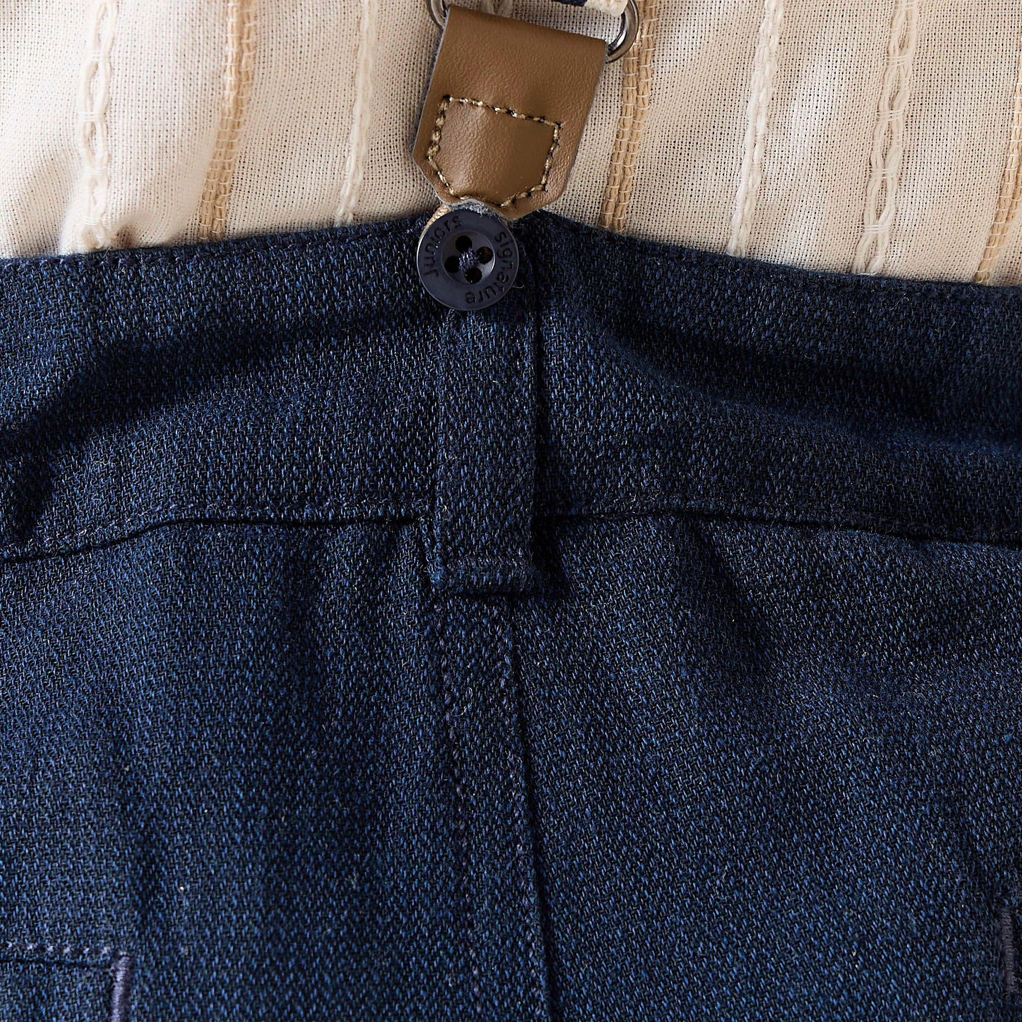 Juniors Solid Shorts with Button Closure and Pockets-boys-clothing-bottoms-shorts-image-5