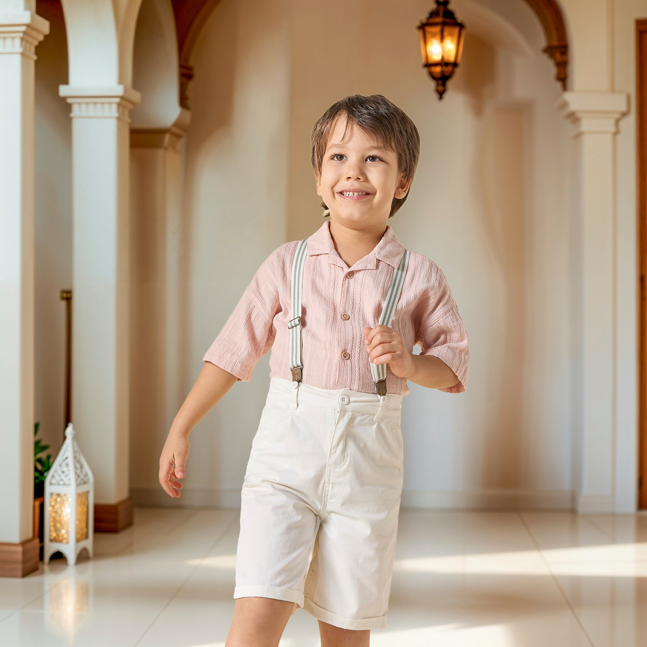شورت سادة بجيوب وأزرار إغلاق من جونيورز-baby-boys-clothing-bottoms-shorts-image-1