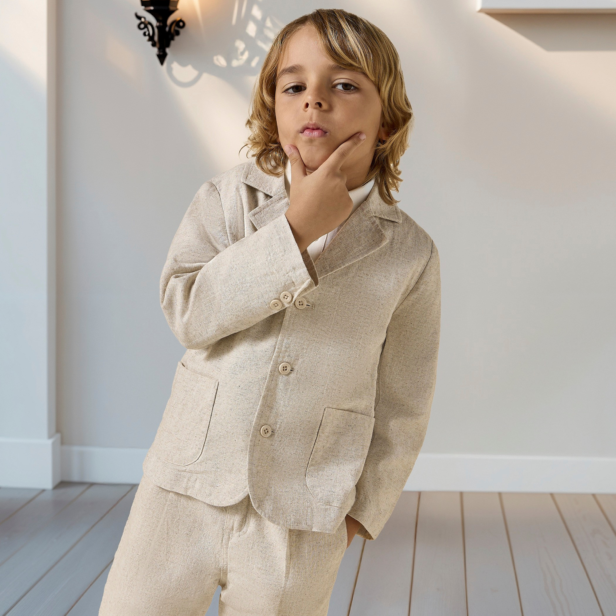 بليزر سادة بياقة مطويّة وجيوب من جونيورز-boys-clothing-jacketsandcoats-image-6