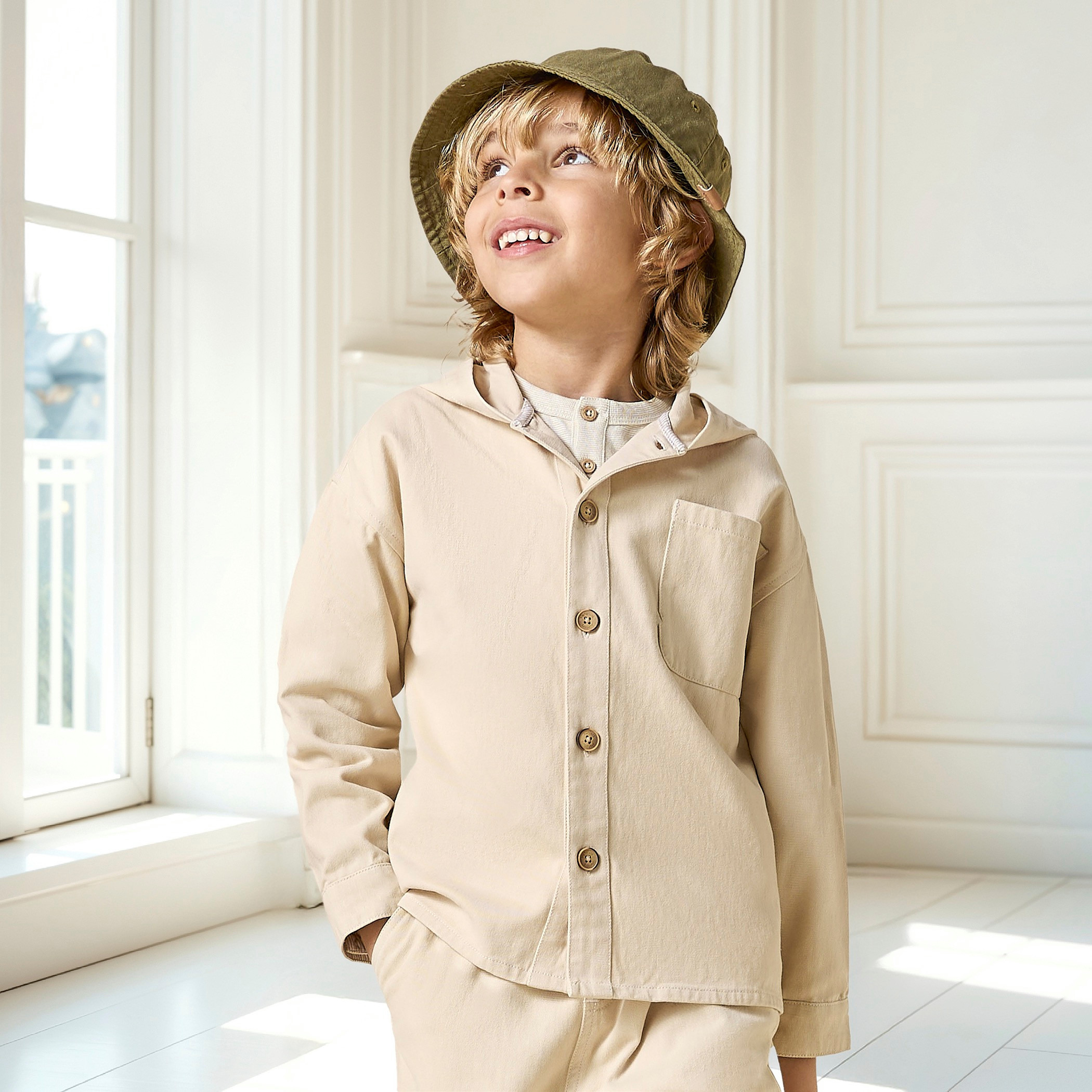 طقم بنطلون وهودي بأكمام طويلة سادة من جونيورز-boys-clothing-setsandcoords-image-2