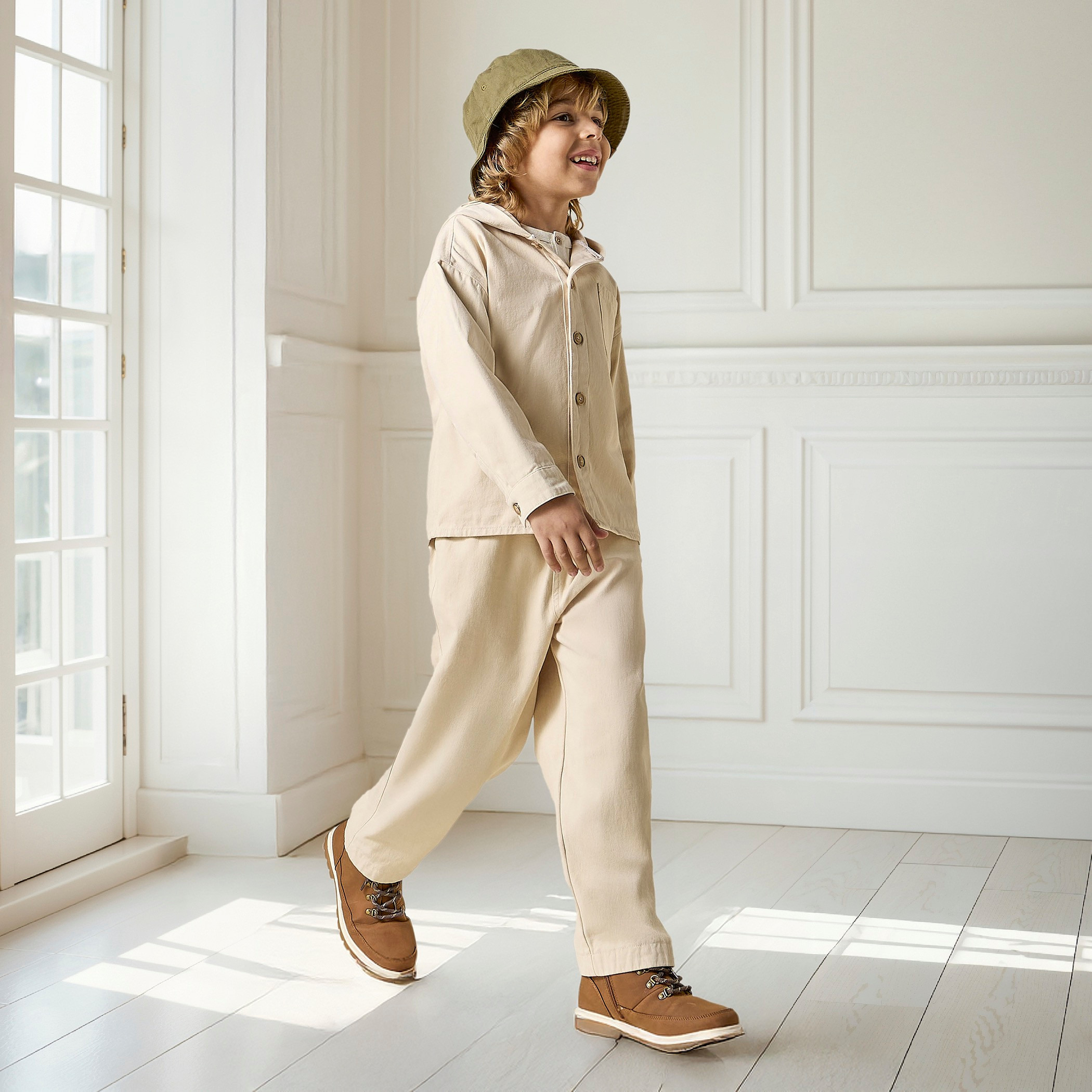 طقم بنطلون وهودي بأكمام طويلة سادة من جونيورز-boys-clothing-setsandcoords-image-7