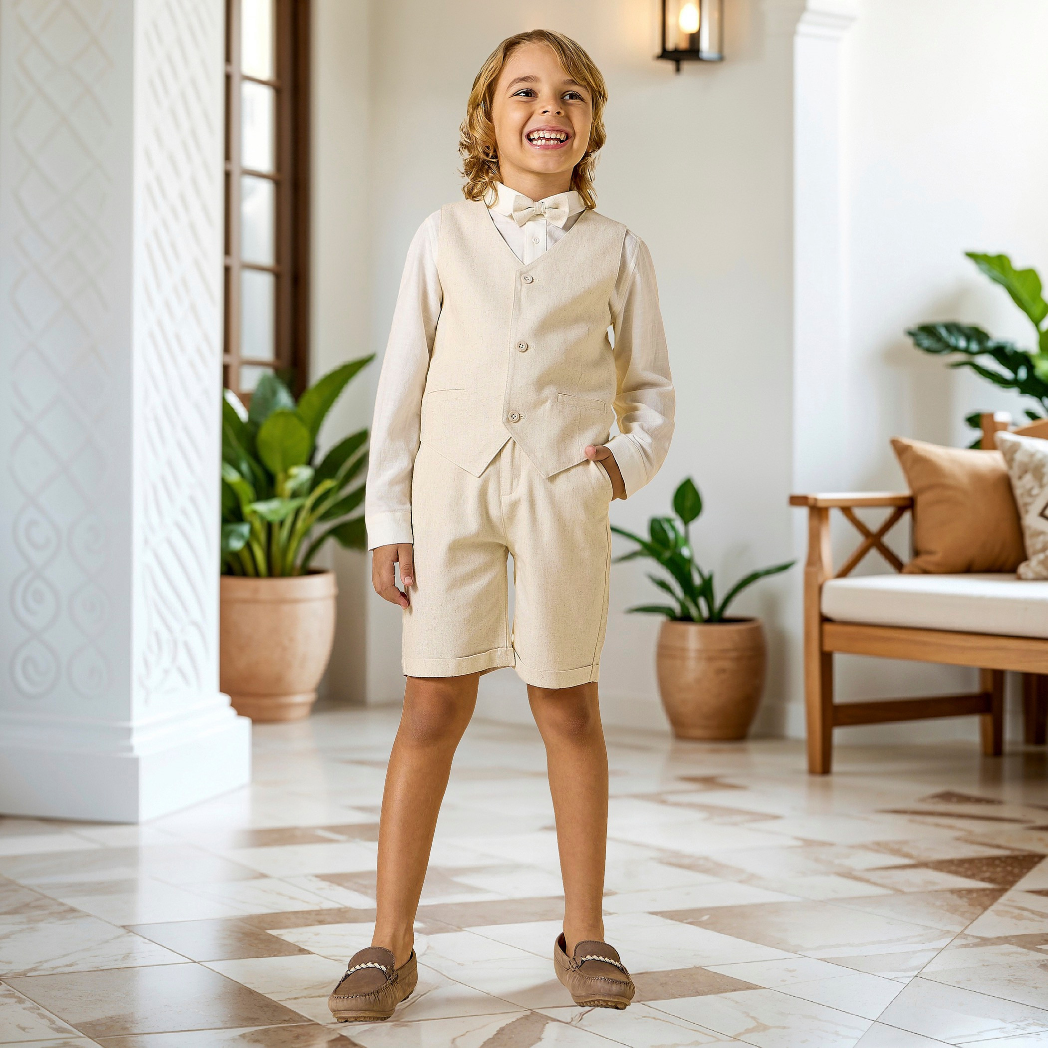 طقم شورت وصدرية بارز الملمس من جونيورز-boys-clothing-setsandcoords-image-2