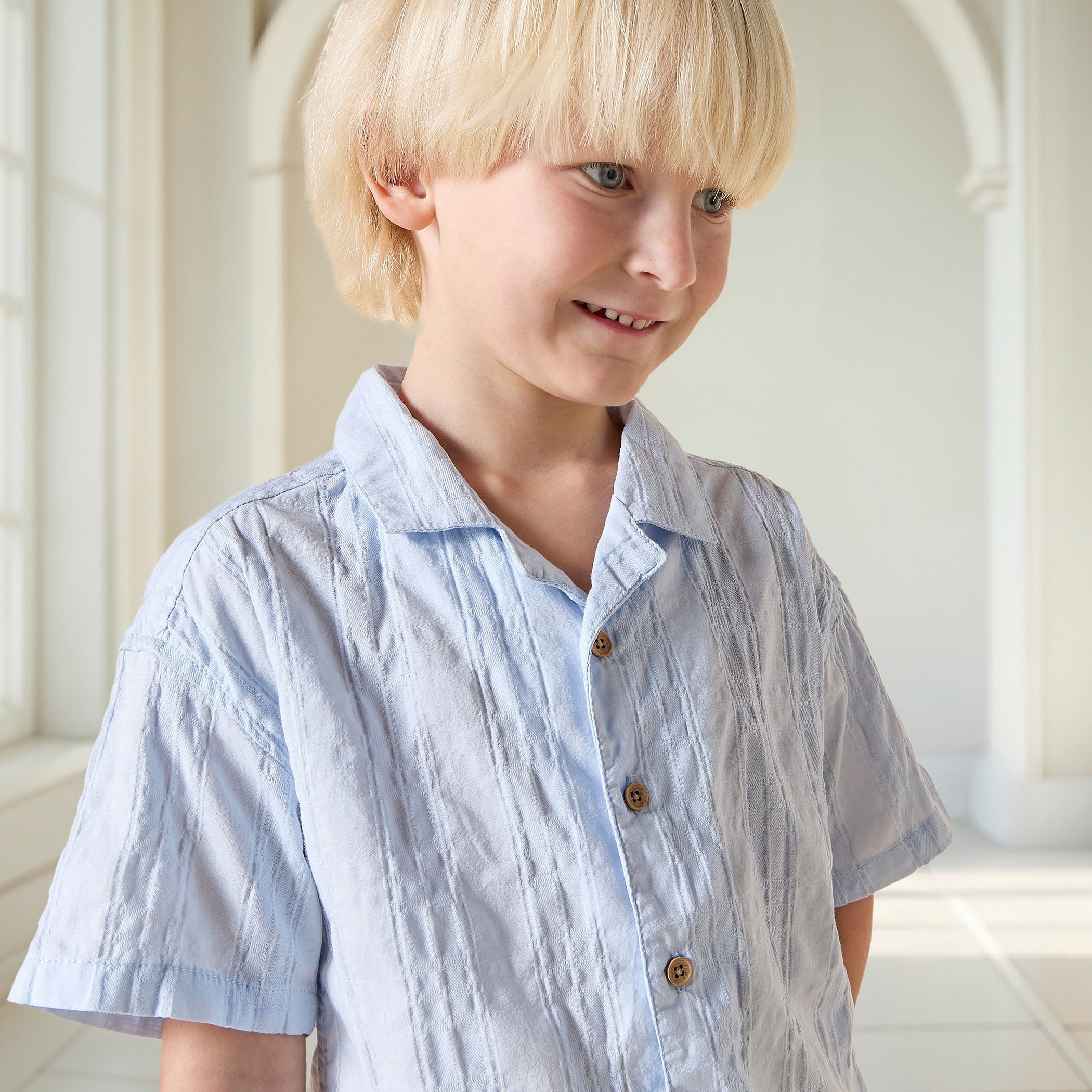 طقم شورت وقميص بارز الملمس من جونيورز-boys-clothing-setsandcoords-image-5