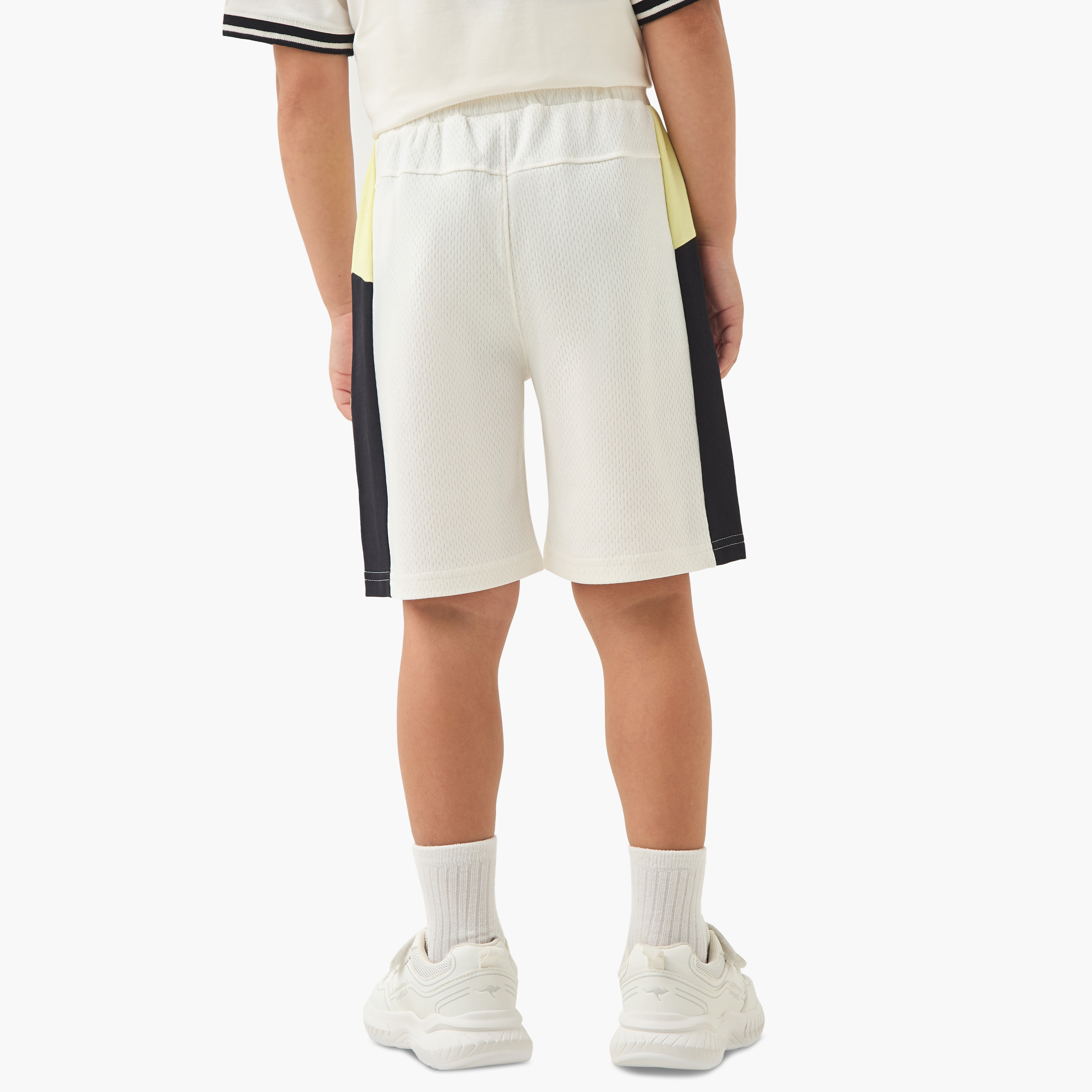 Textured Shorts with Drawstring Closure-boys-clothing-bottoms-shorts-image-3