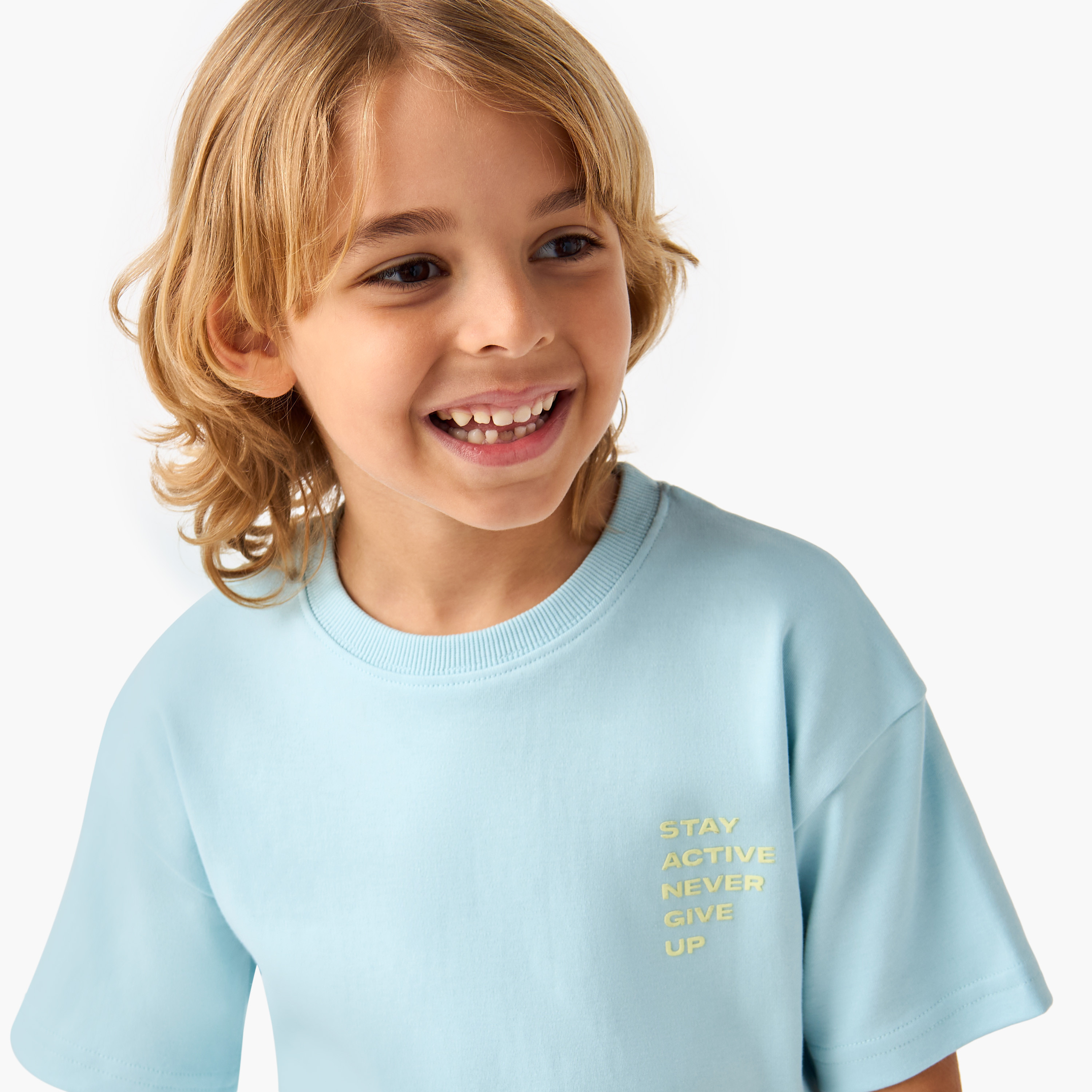 XYZ Logo Print T-shirt and Shorts Set-baby-boys-clothing-sportswear-sets-image-5