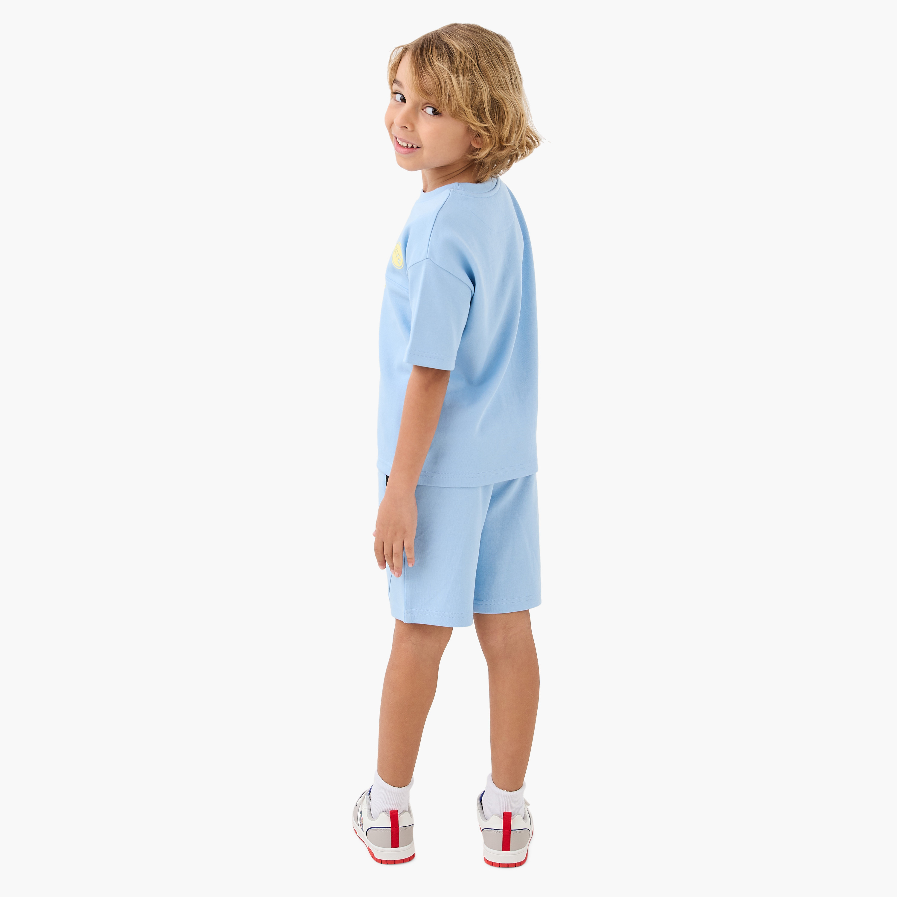 Kappa Solid T-shirt and Shorts Set-boys-clothing-sportswear-sets-image-3