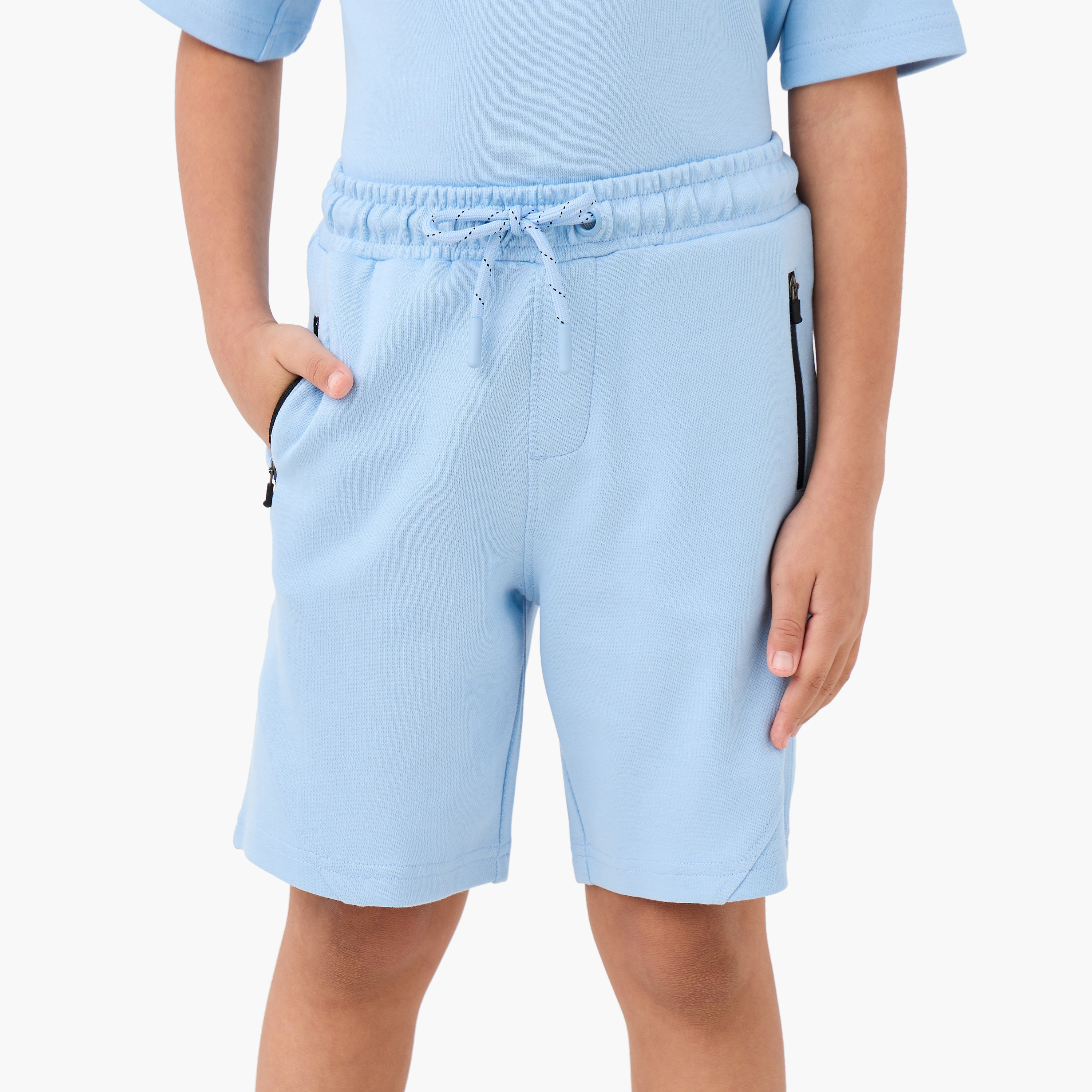 Kappa Solid T-shirt and Shorts Set-boys-clothing-sportswear-sets-image-4