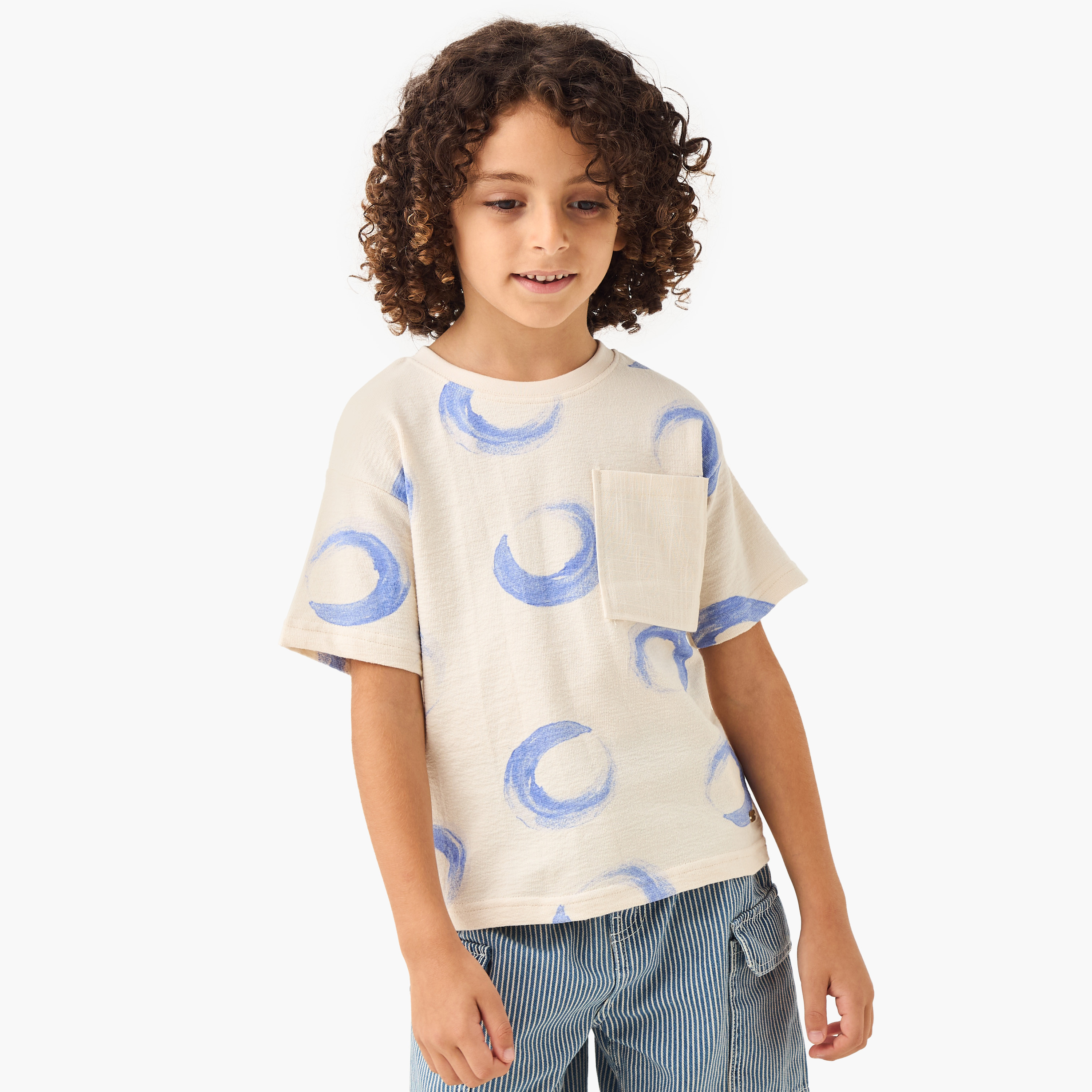 Eligo All-Over Print T-shirt with Pocket and Short Sleeves-boys-clothing-tshirtsandpolos-image-1