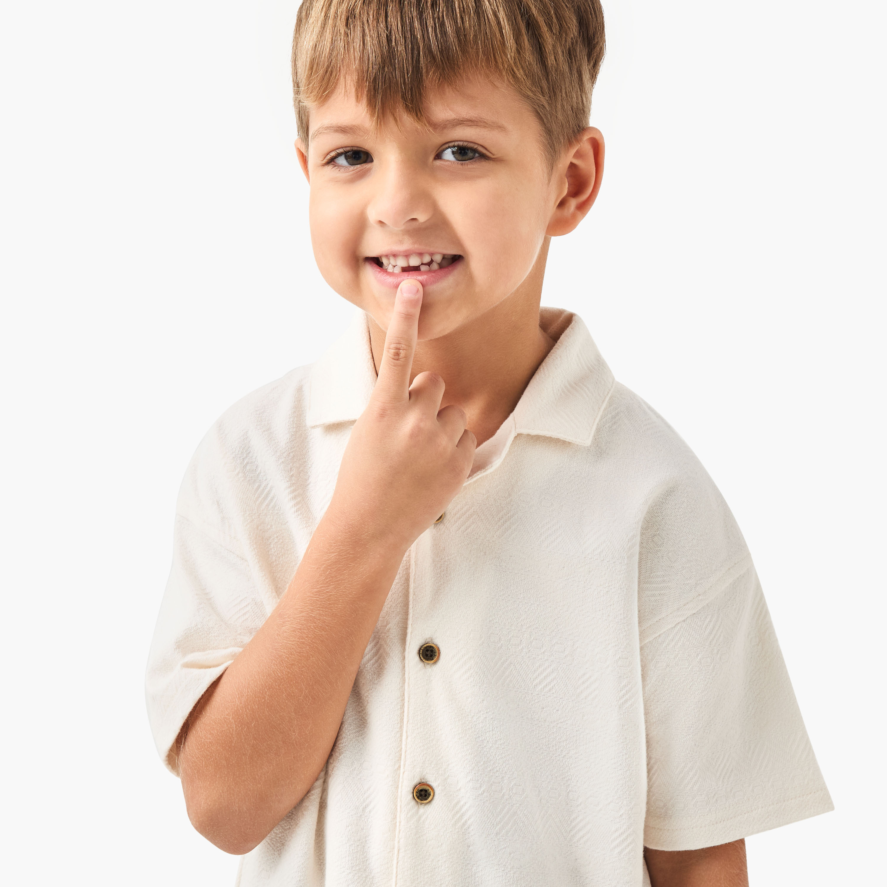 Eligo Embroidered Shirt Shirt with Short Sleeves and Button Closure-boys-clothing-shirts-image-4