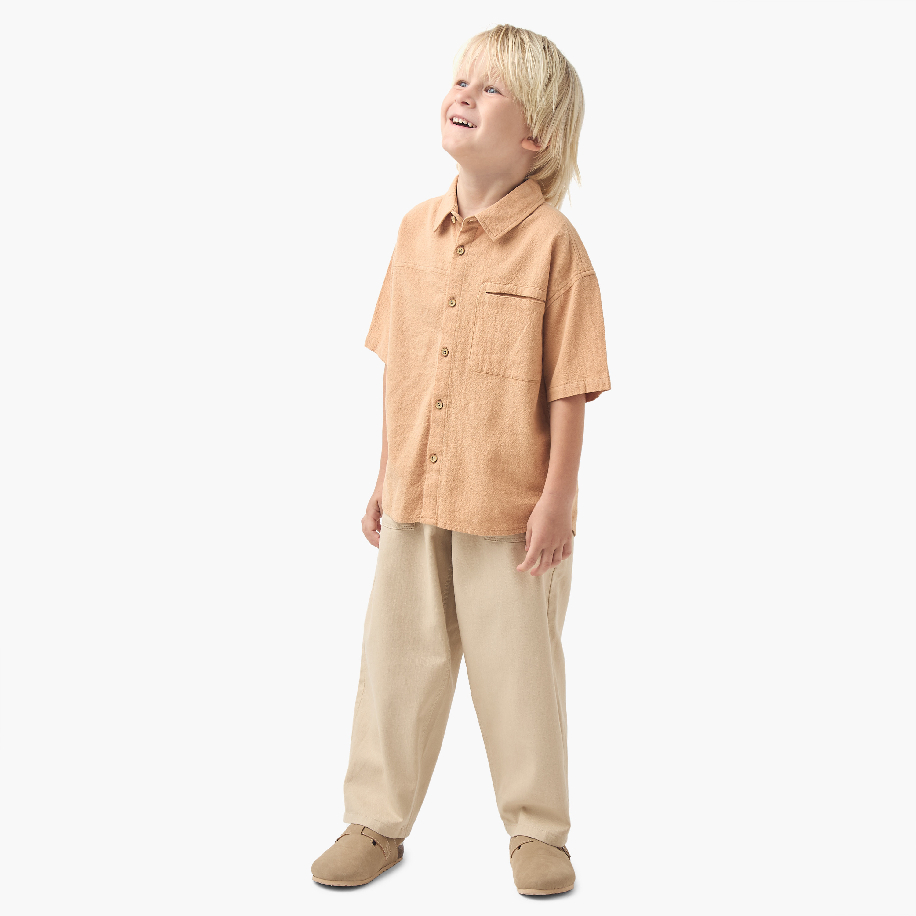 Eligo Solid Pants with Button Closure and Pockets-boys-clothing-bottoms-trousers-image-2