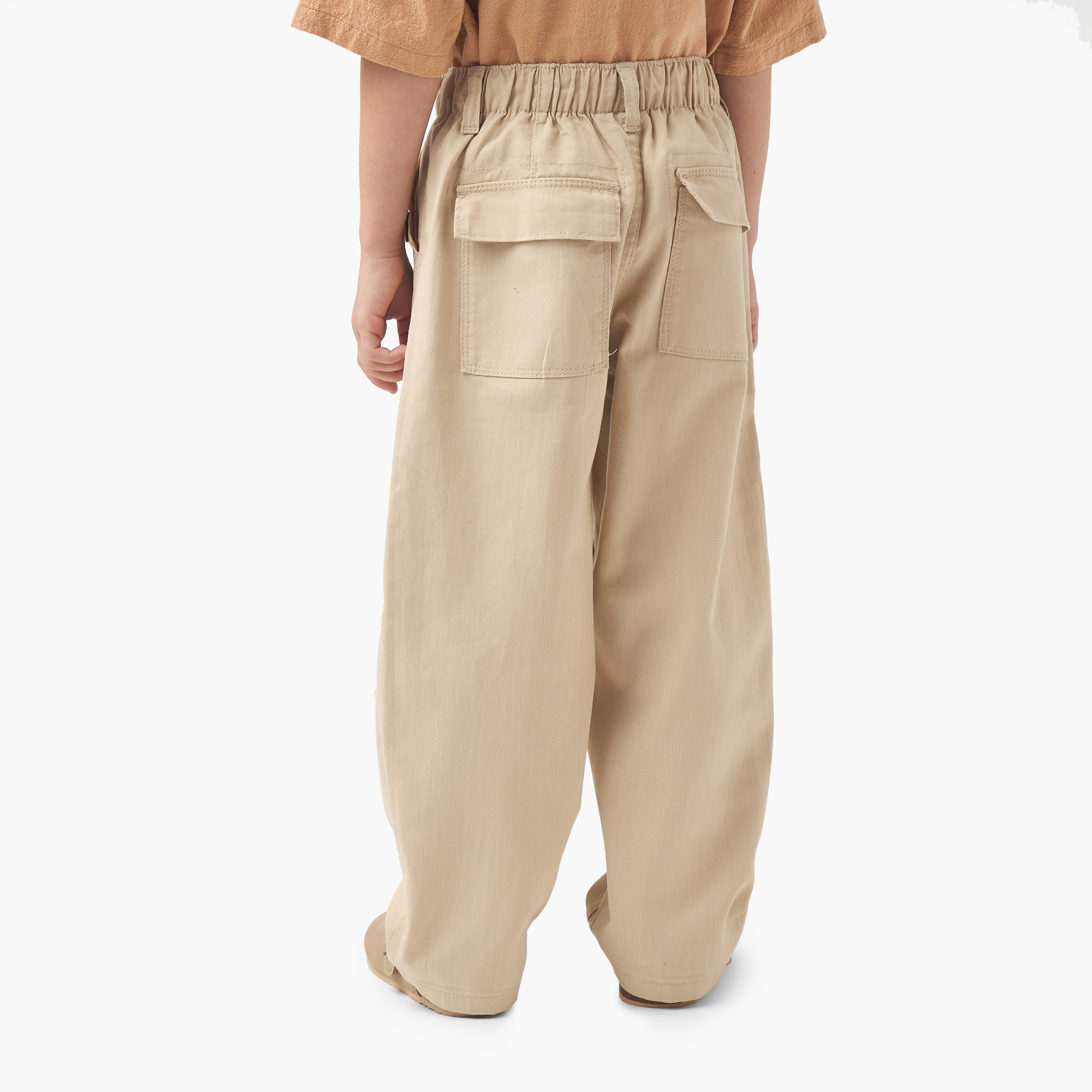 Eligo Solid Pants with Button Closure and Pockets-boys-clothing-bottoms-trousers-image-3