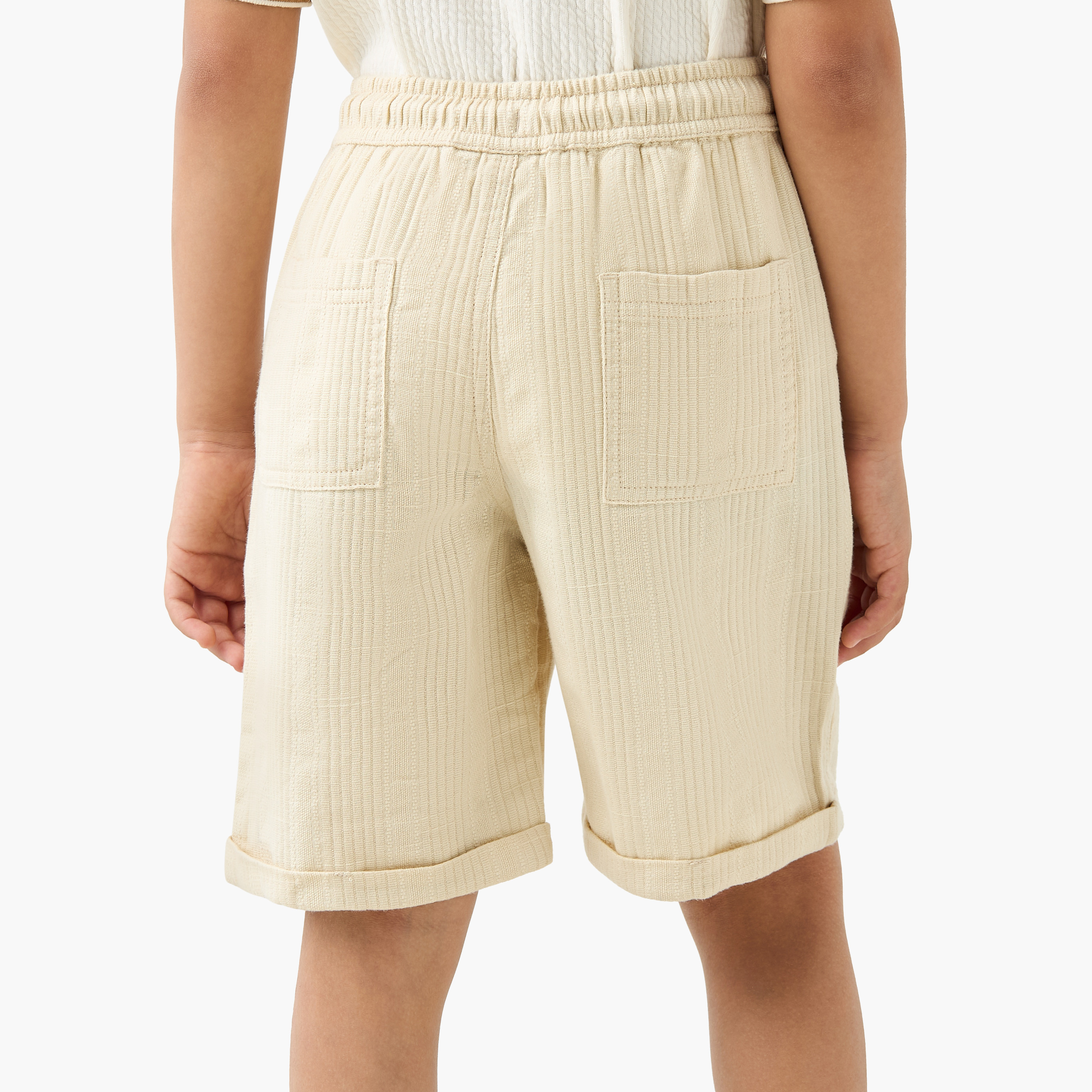 شورت بارز الملمس برباط إغلاق وجيوب من إليجو-boys-clothing-bottoms-shorts-image-3