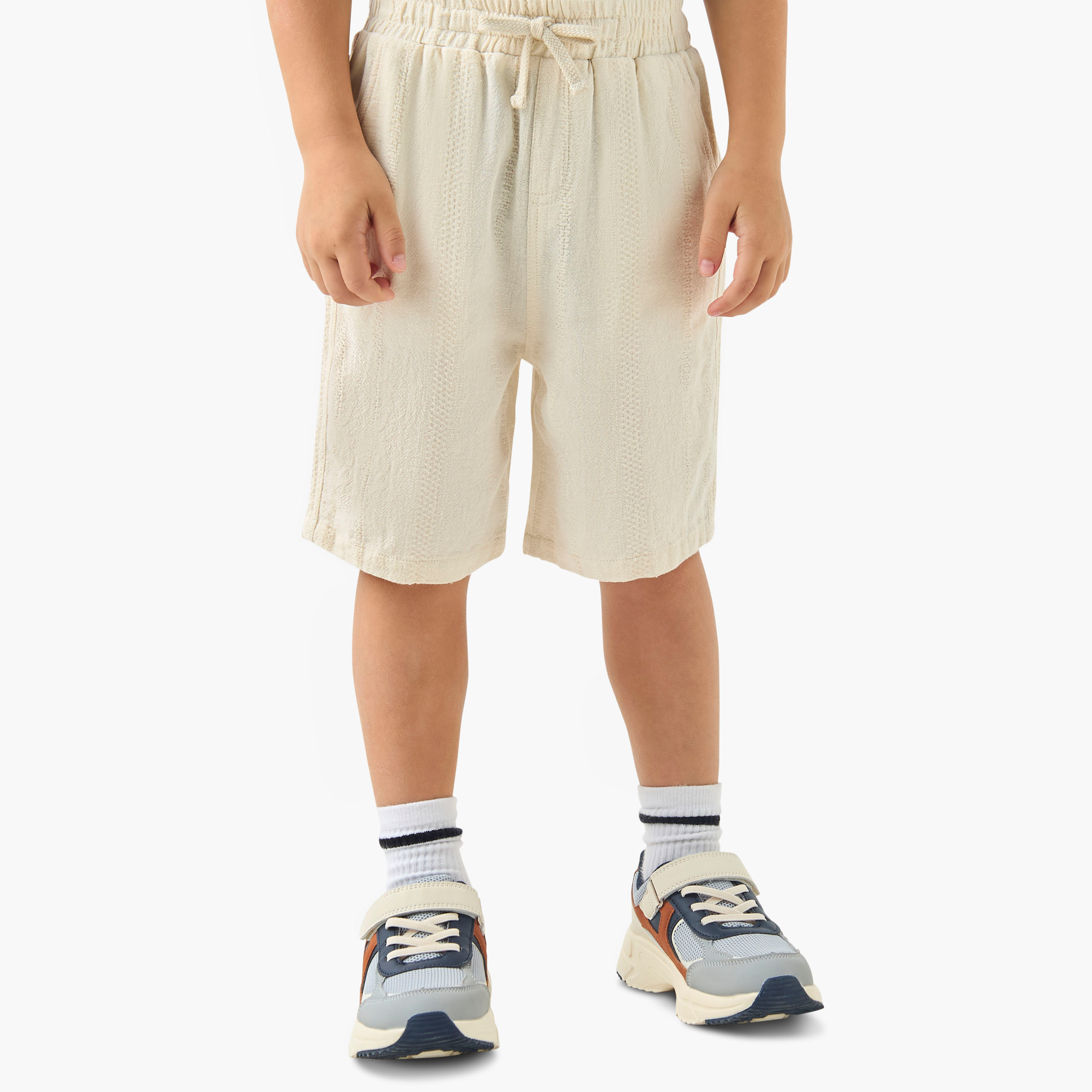 Eligo Textured Shirt and Elasticated Shorts Set-baby-boys-clothing-setsandcoords-image-5