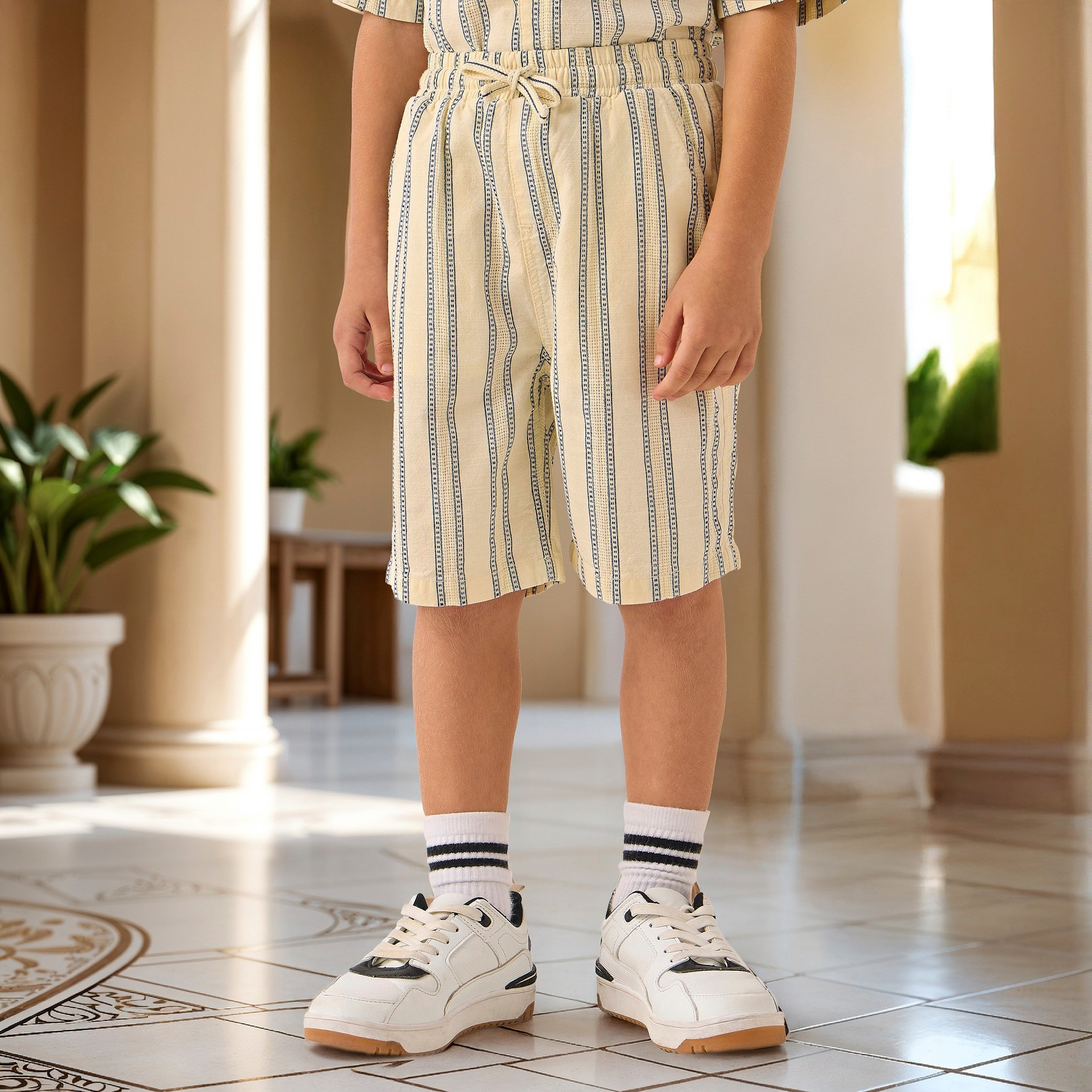 Eligo Striped Short Sleeves Shirt and Shorts Set-baby-boys-clothing-setsandcoords-image-3