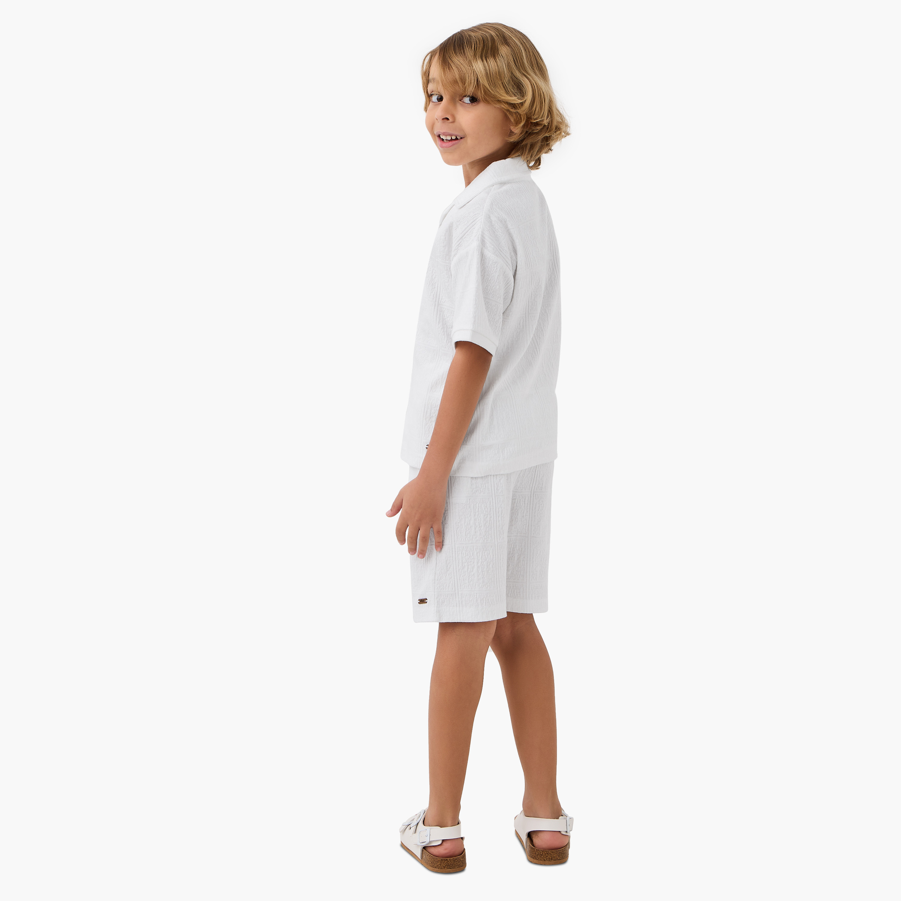 Eligo Textured Camp Collar Shirt and Shorts Set-baby-boys-clothing-setsandcoords-image-3