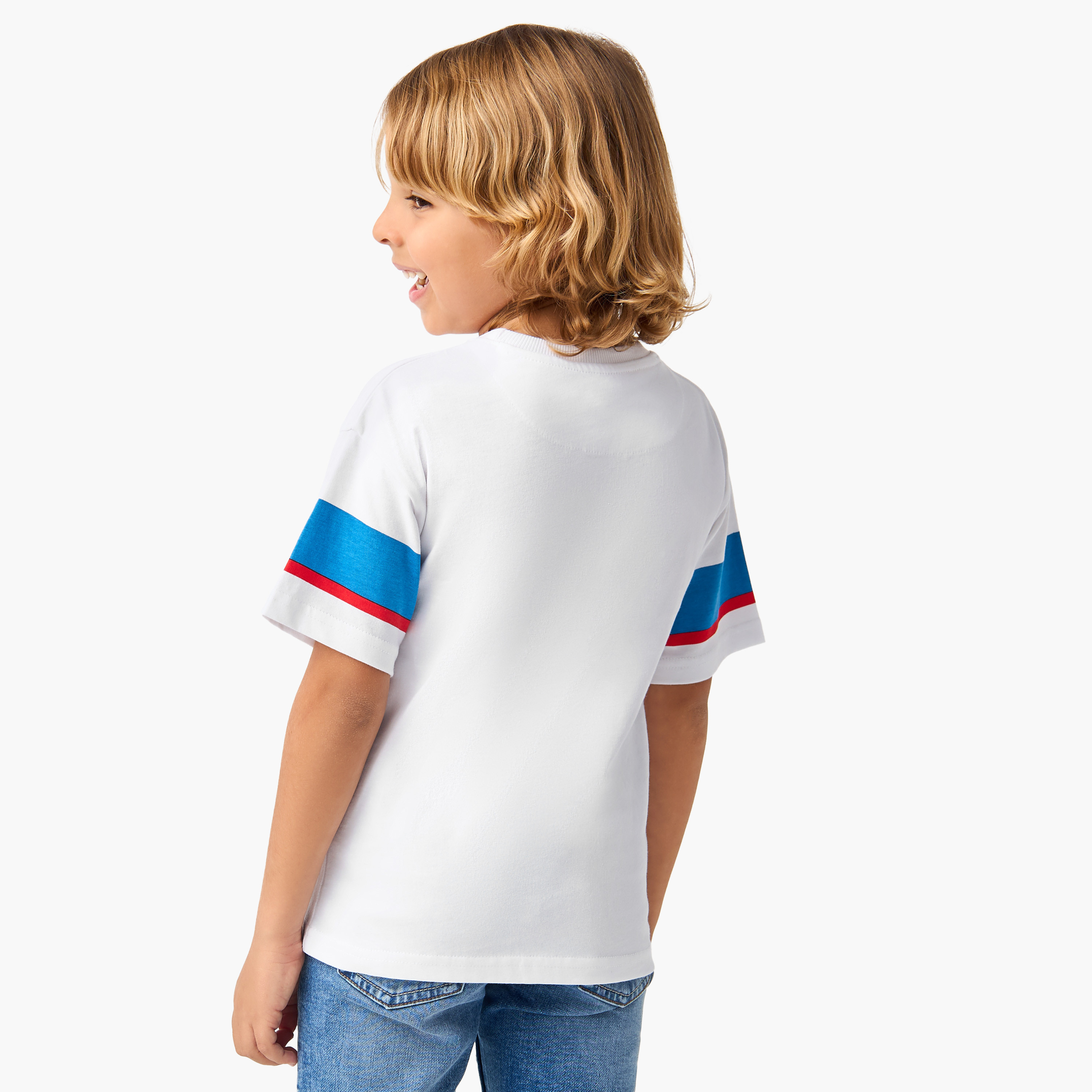 Lee Cooper Printed T-shirt with Crew Neck and Short Sleeves-boys-clothing-tshirtsandpolos-image-3