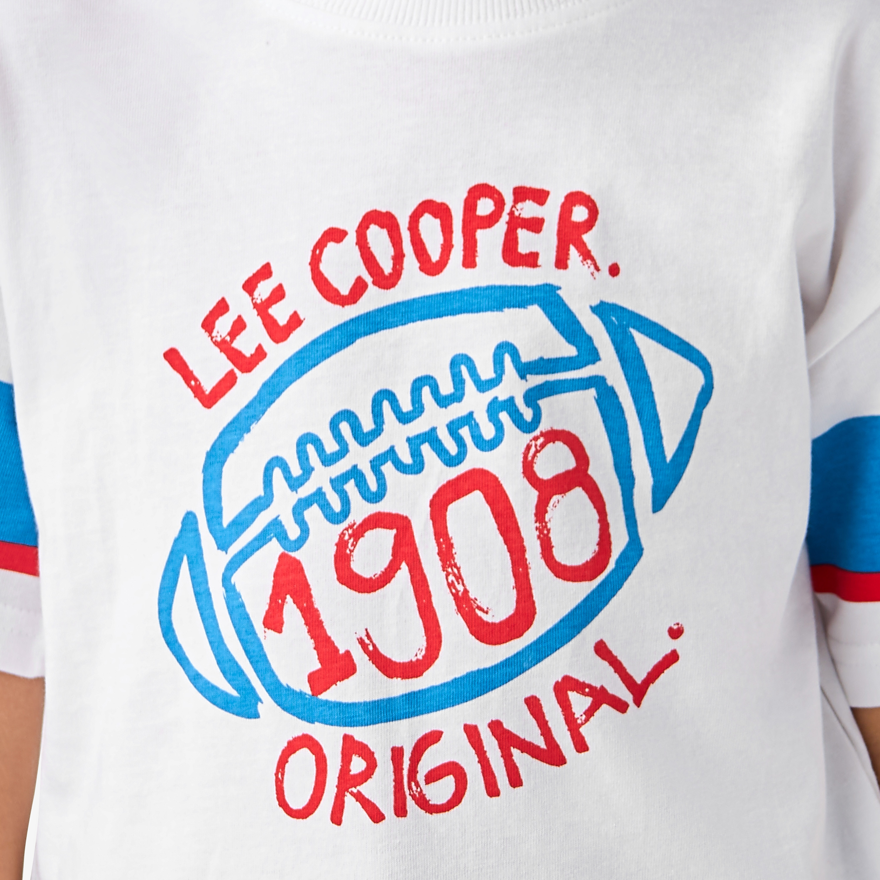 Lee Cooper Printed T-shirt with Crew Neck and Short Sleeves-boys-clothing-tshirtsandpolos-image-5