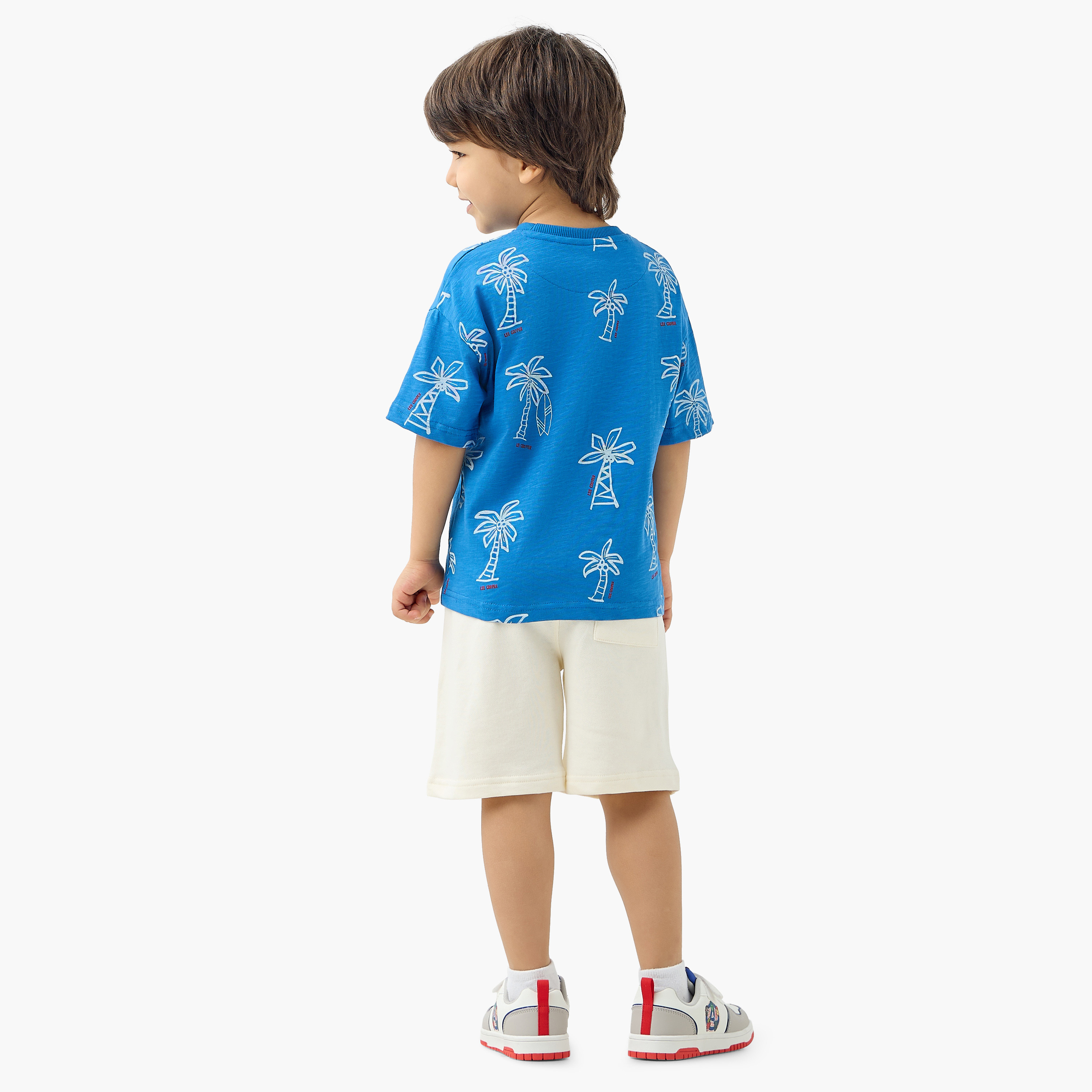 Lee Cooper Palm Tree Print T-shirt and Shorts Set-boys-clothing-setsandcoords-image-4