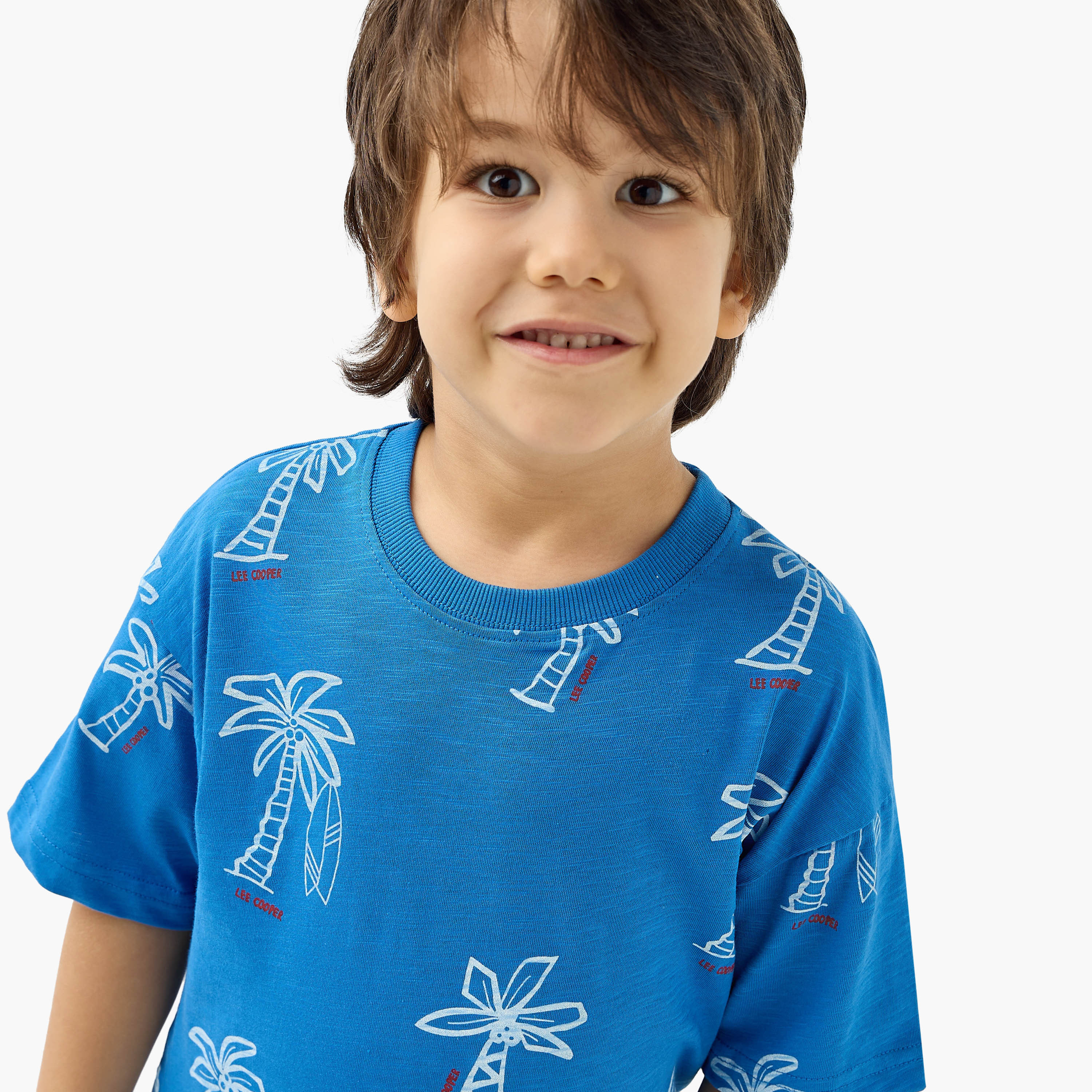 Lee Cooper Palm Tree Print T-shirt and Shorts Set-boys-clothing-setsandcoords-image-5