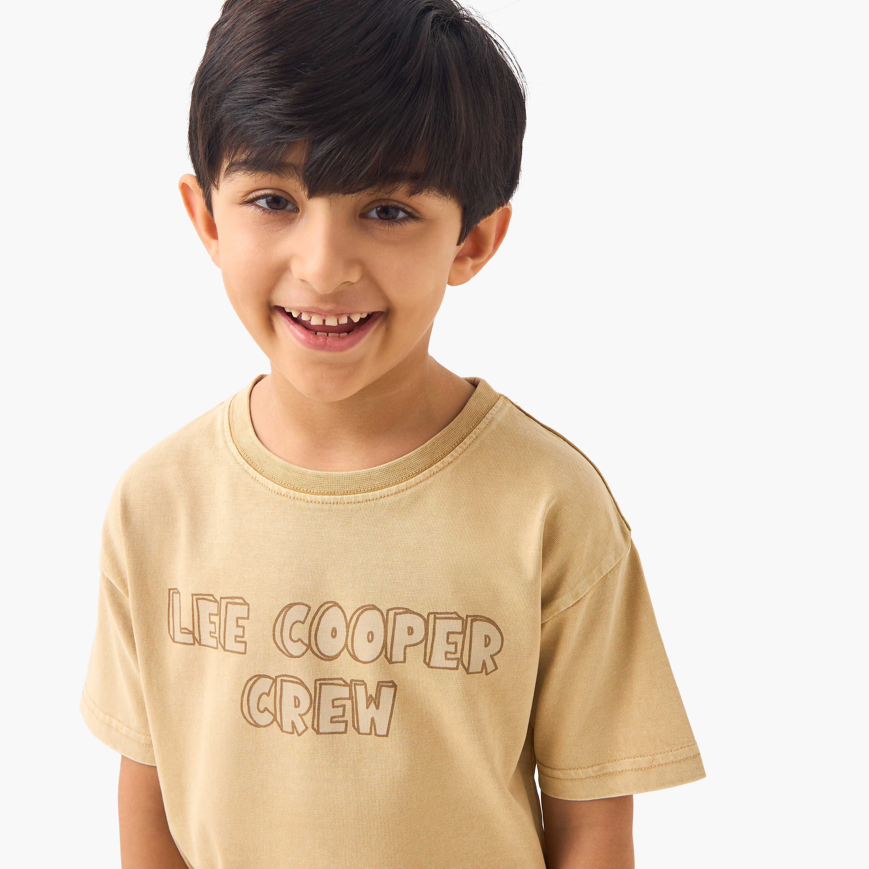 Lee Cooper Printed T-shirt and Shorts Set-baby-boys-clothing-setsandcoords-image-5