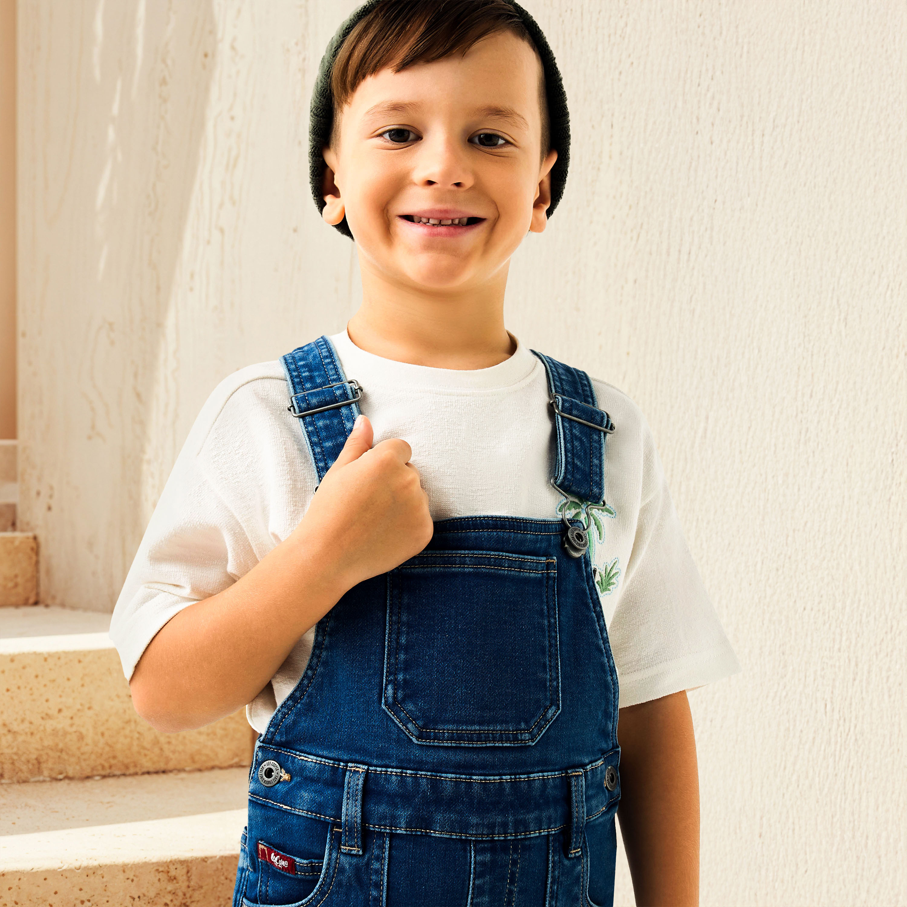 دنغري دينم سادة بجيوب وأحزمة قابلة للتعديل من لي كوبر-baby-boys-clothing-rompers-image-1